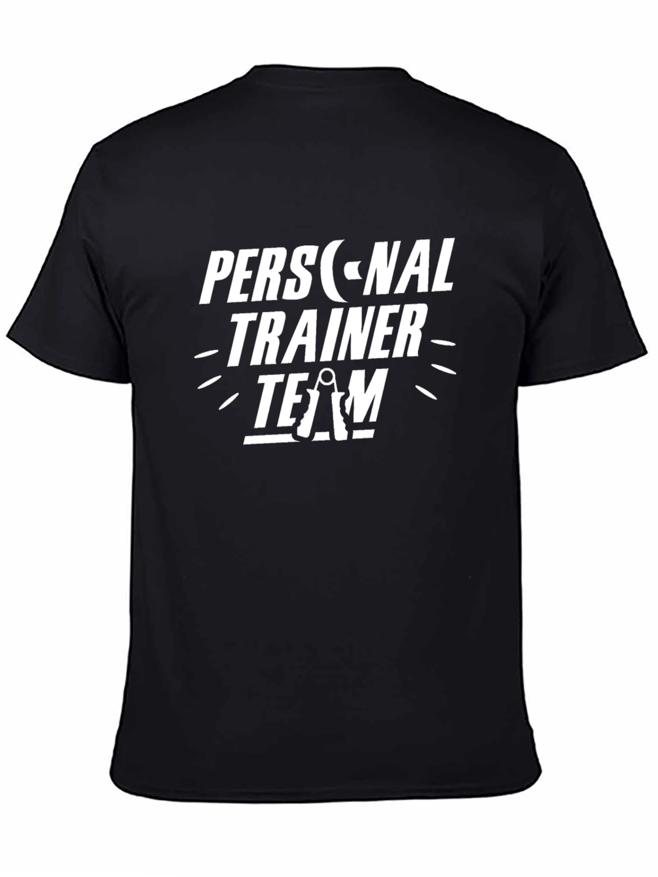 Personal Trainer Team Black T-Shirt Fitness Workout Gym