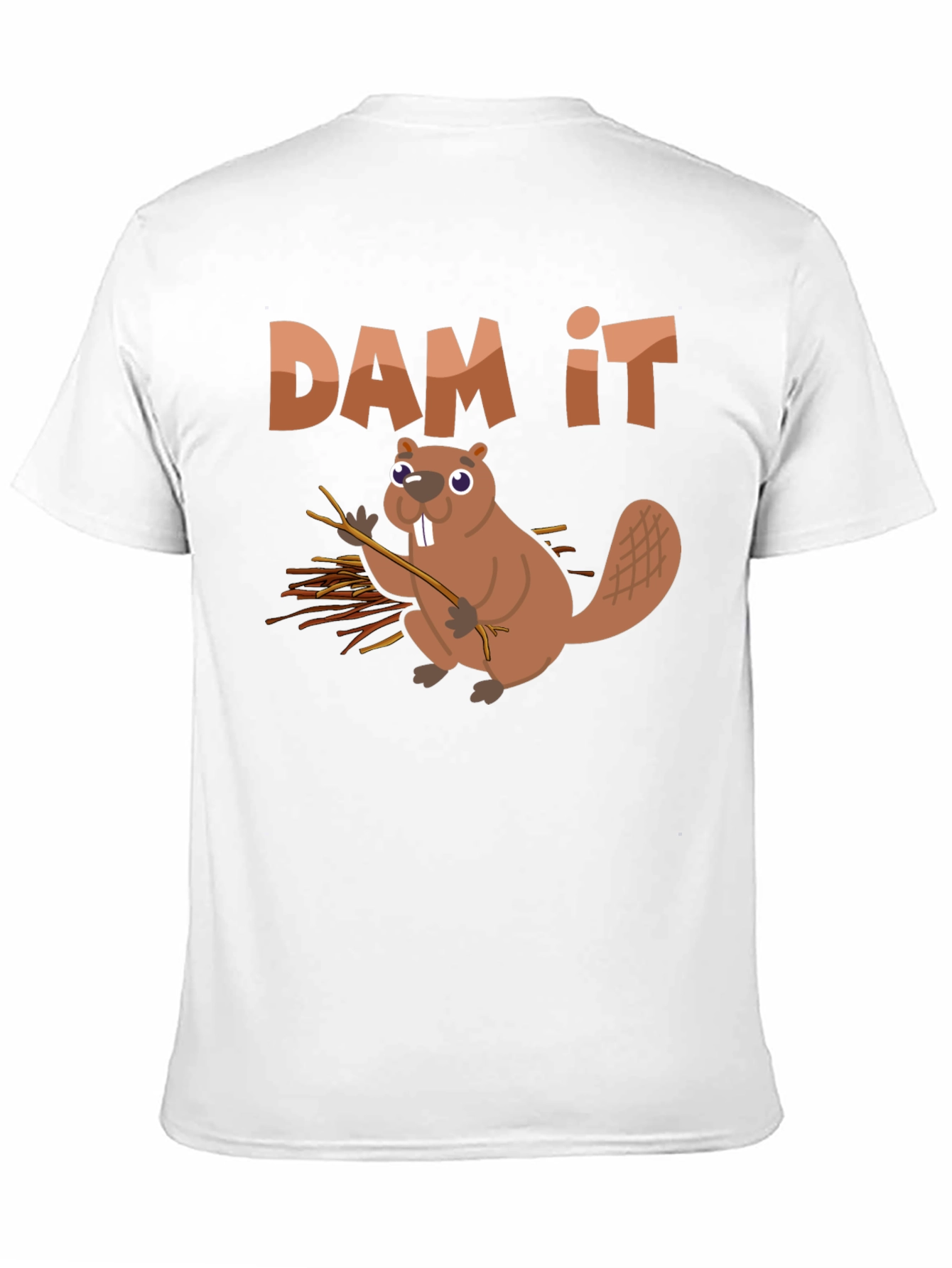 Funny Beaver Dam It Graphic T-Shirt
