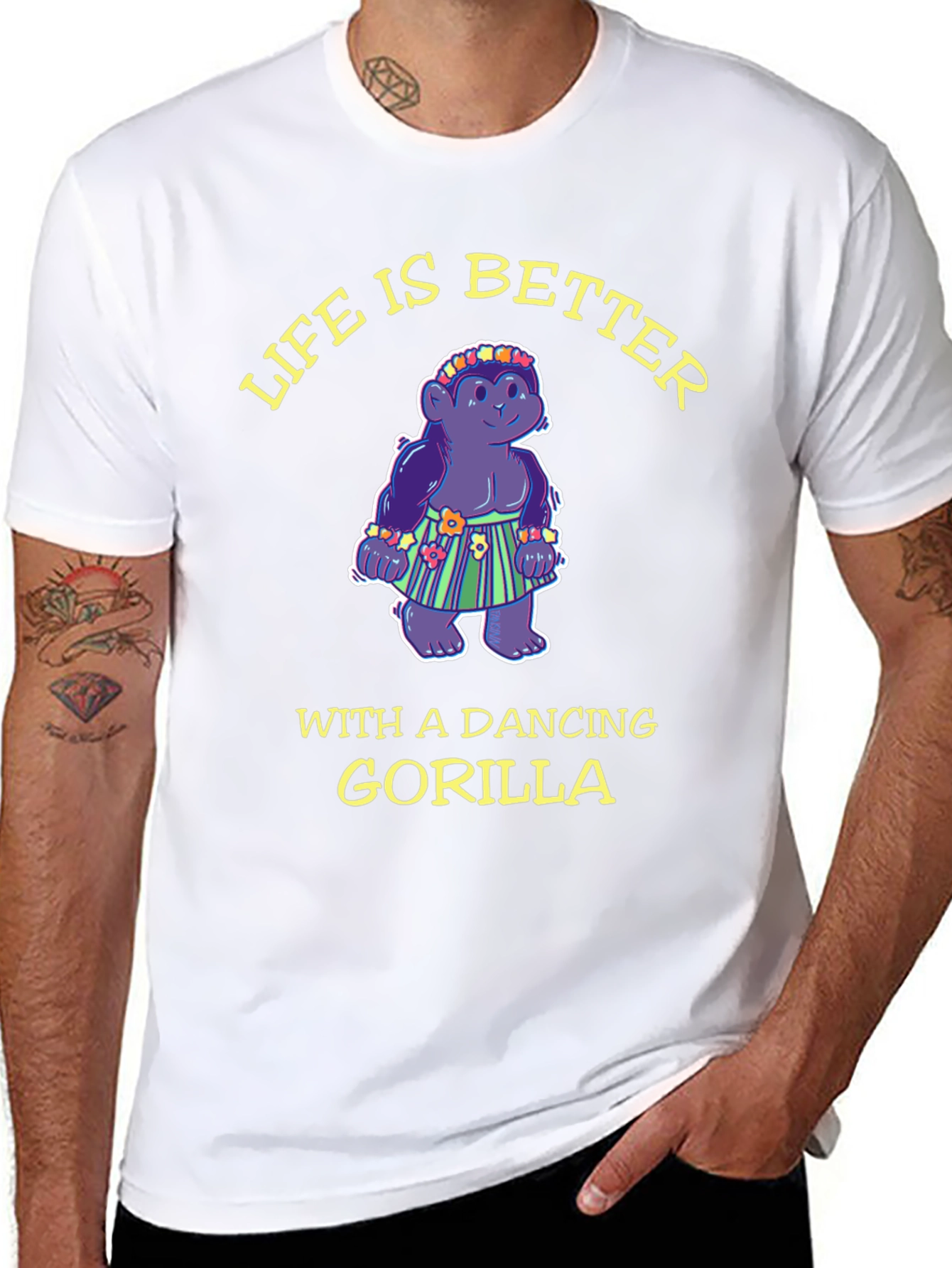 Dancing Gorilla T-Shirt - Life is Better!
