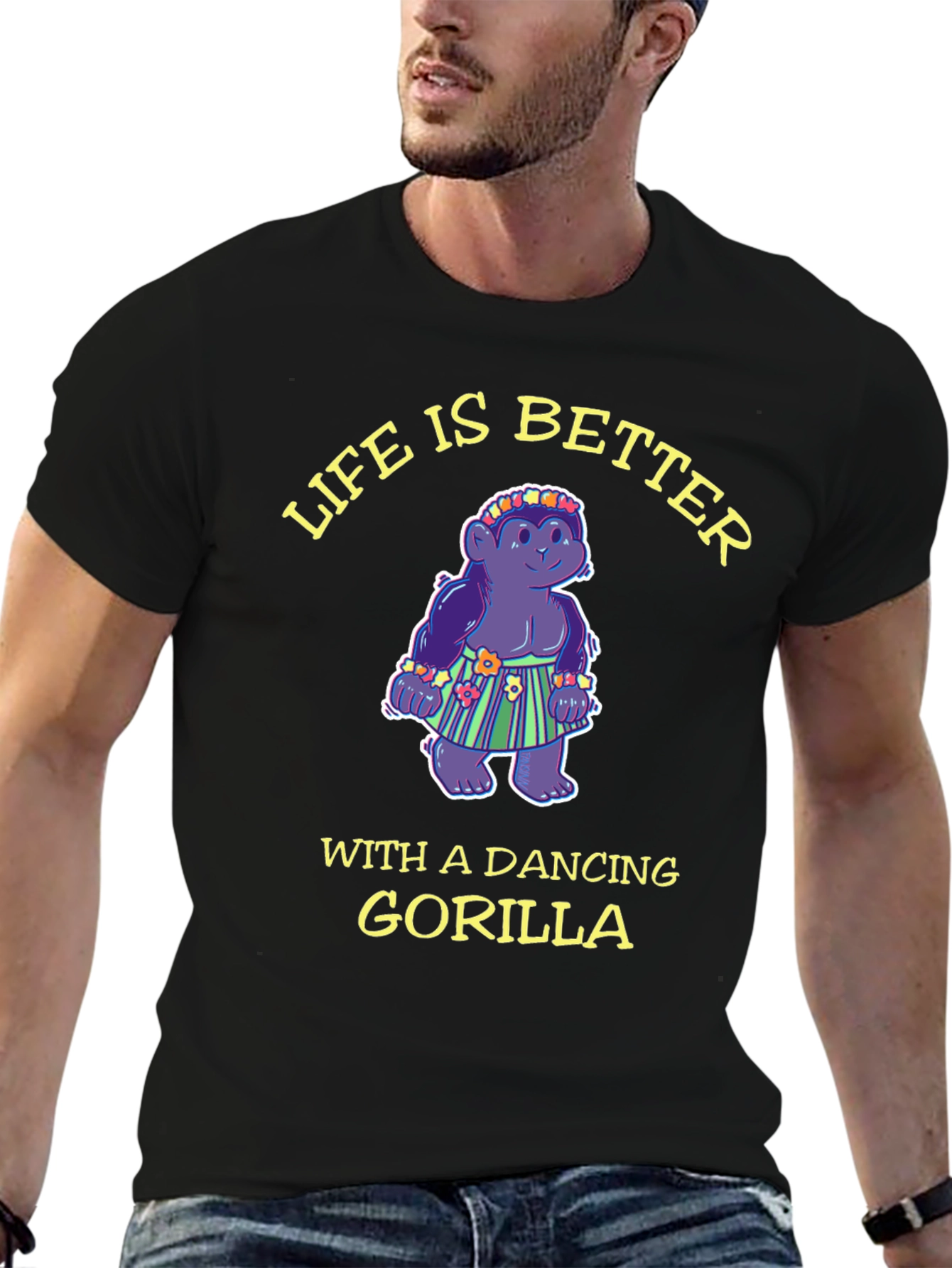 Dancing Gorilla T-Shirt - Life is Better!