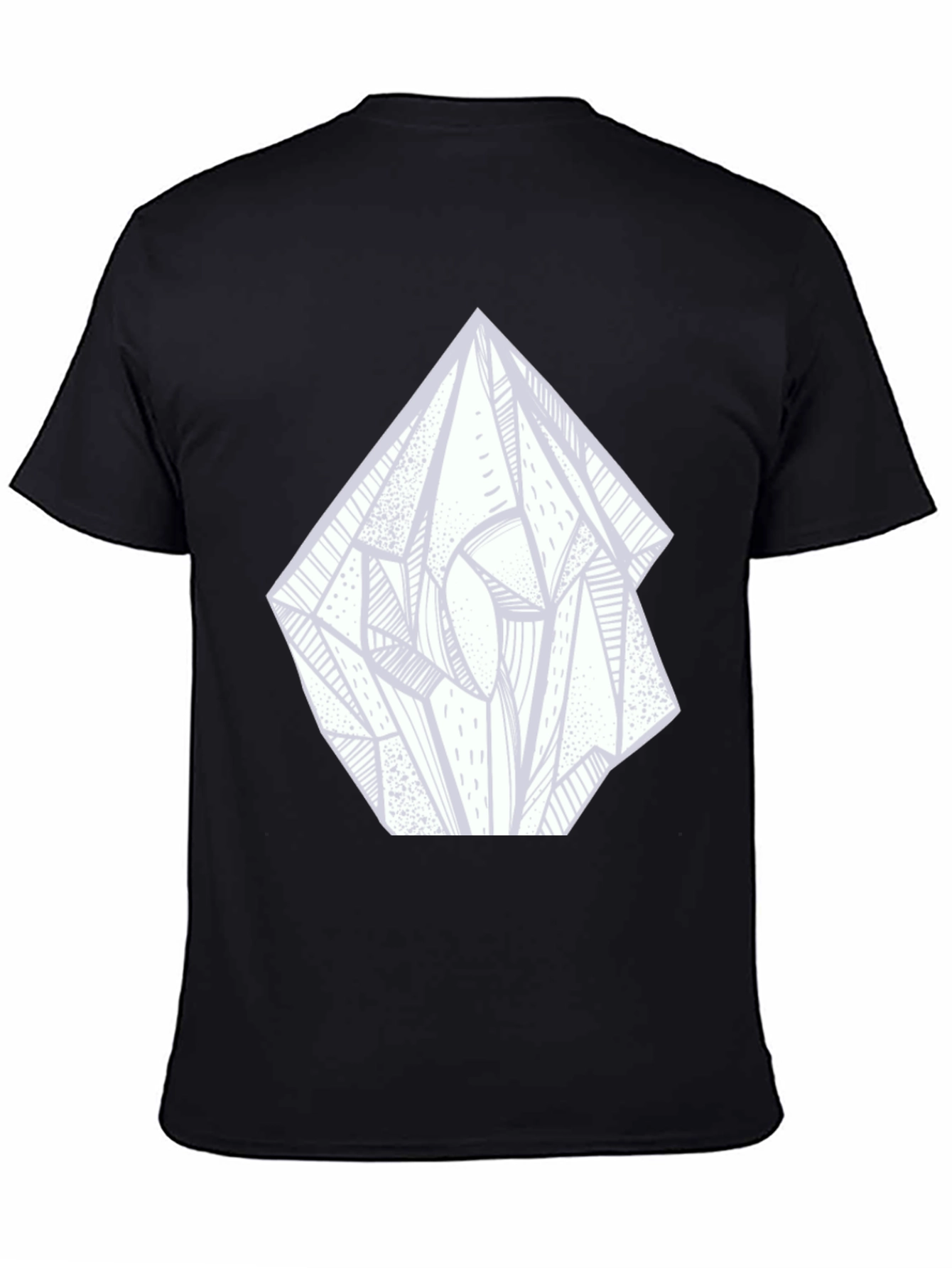 Abstract Crystal Graphic Tee - Black