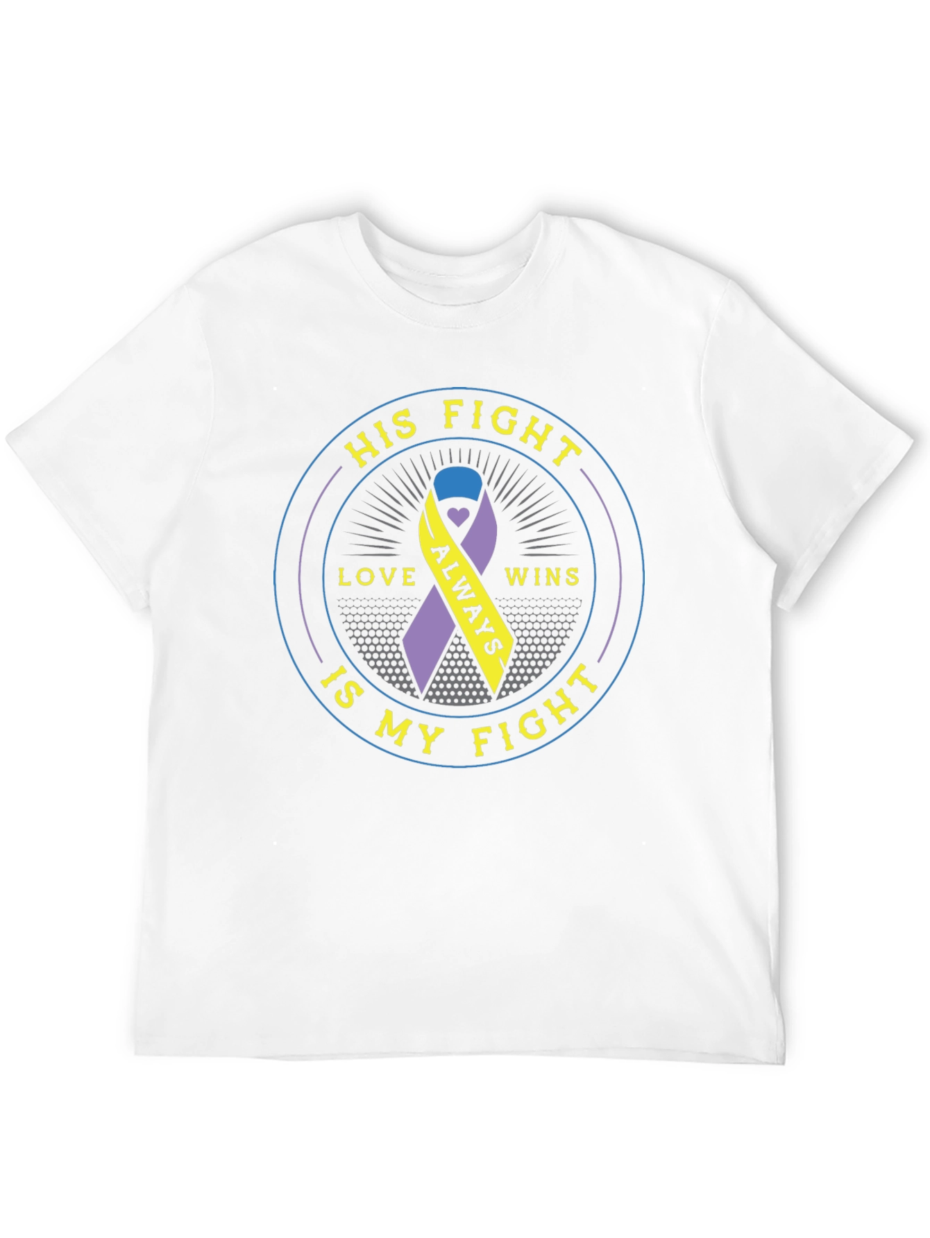 His Fight Is My Fight Awareness Ribbon T-Shirt