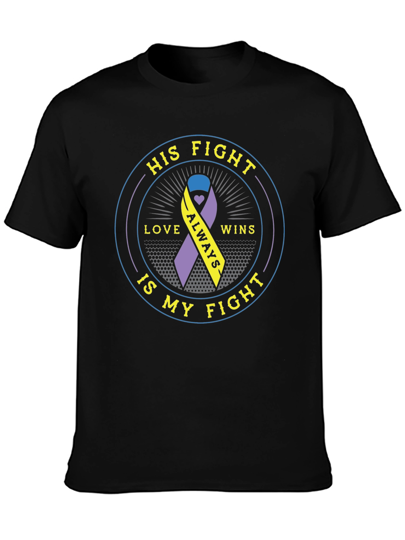 His Fight Is My Fight Awareness Ribbon T-Shirt