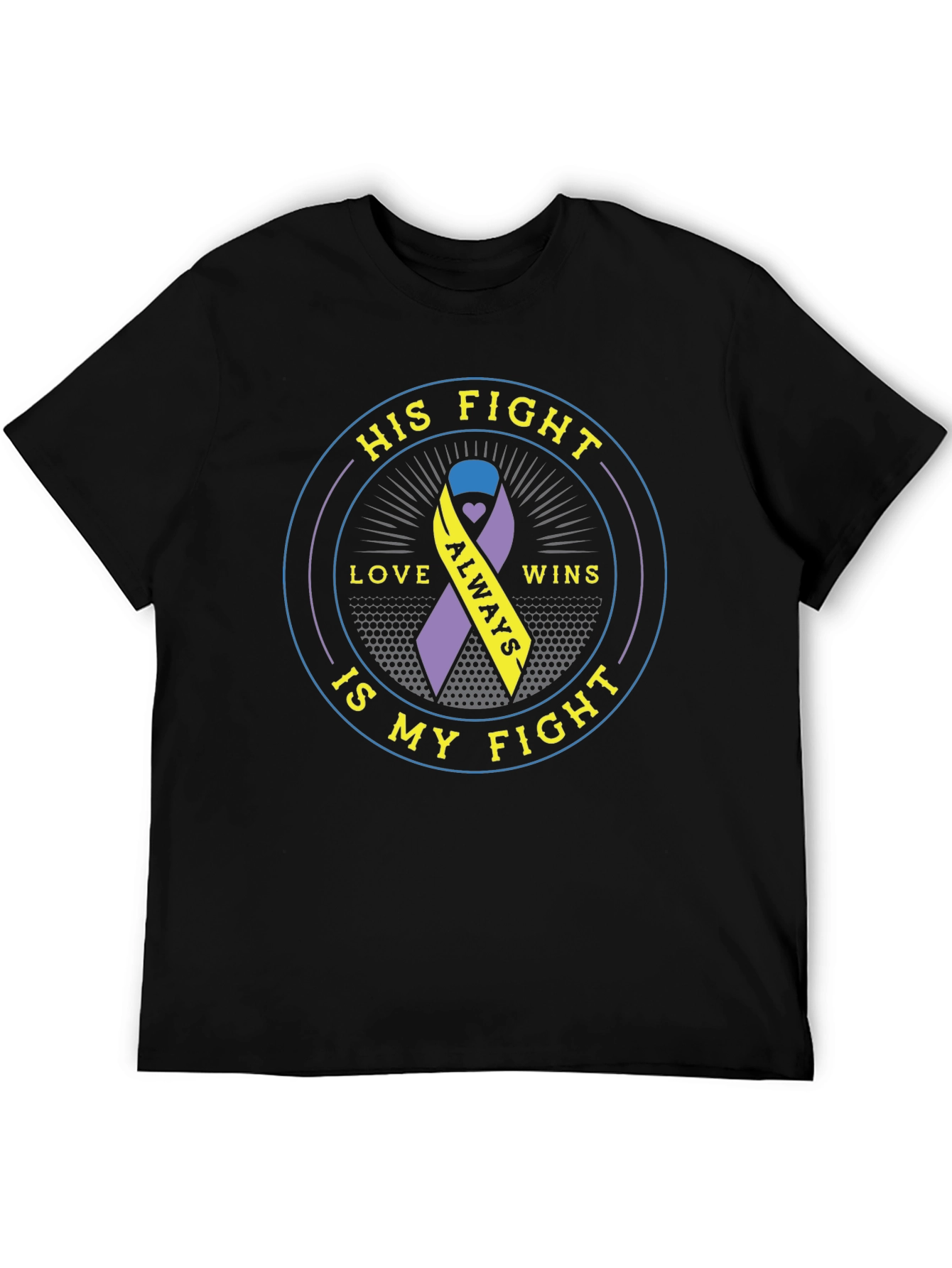 His Fight Is My Fight Awareness Ribbon T-Shirt