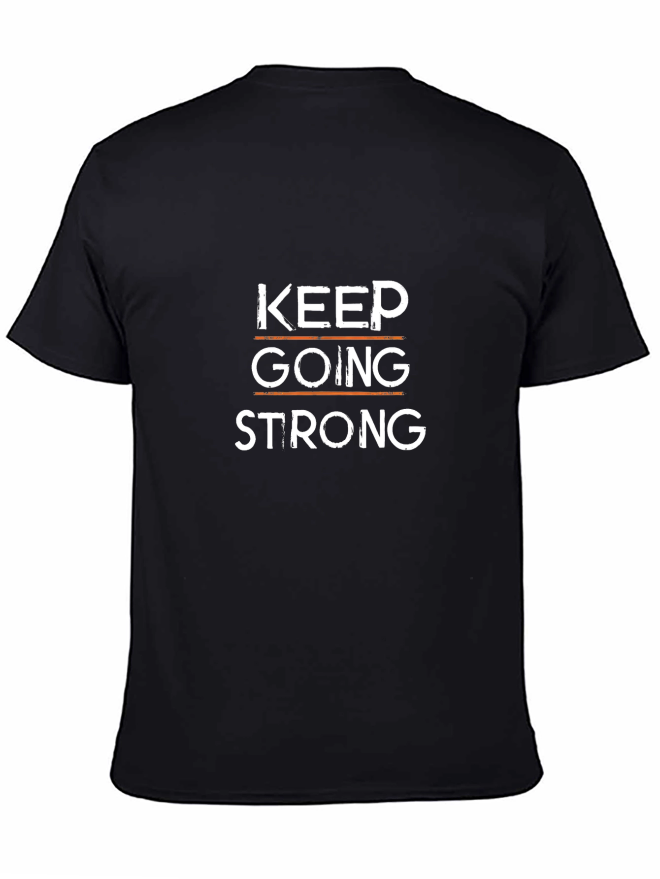 Keep Going Strong Black Graphic Tee