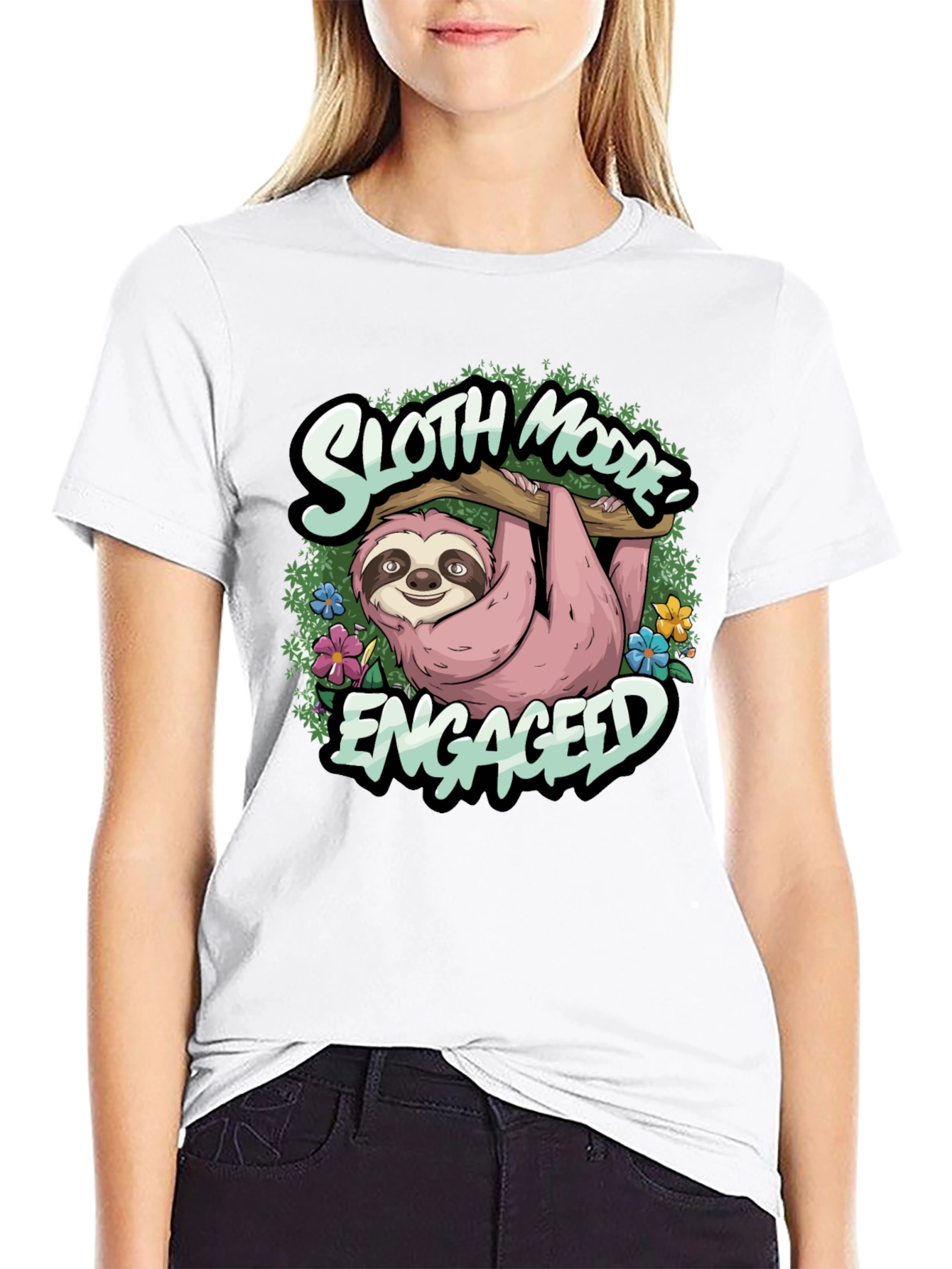 Sloth Mode Engaged Tee - Relaxed Casual Wear