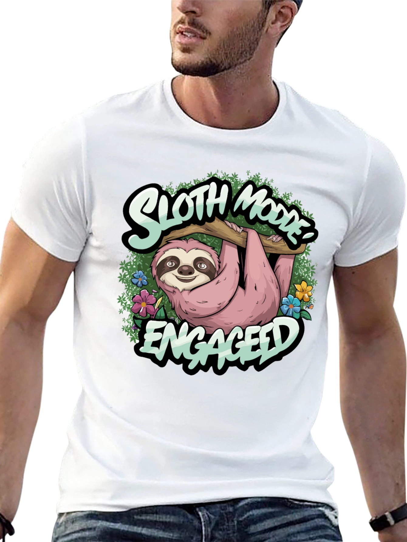 Sloth Mode Engaged Tee - Relaxed Casual Wear