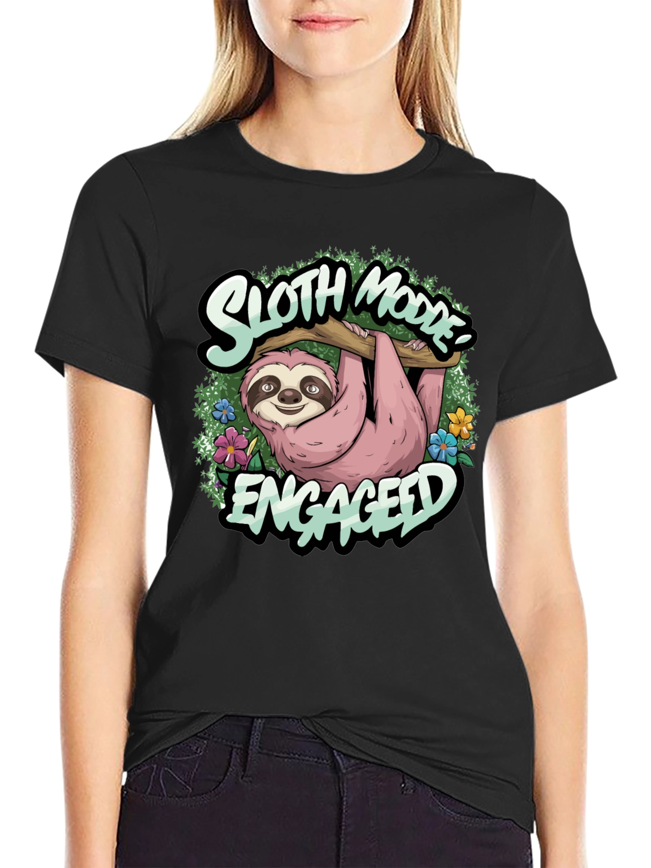 Sloth Mode Engaged Tee - Relaxed Casual Wear