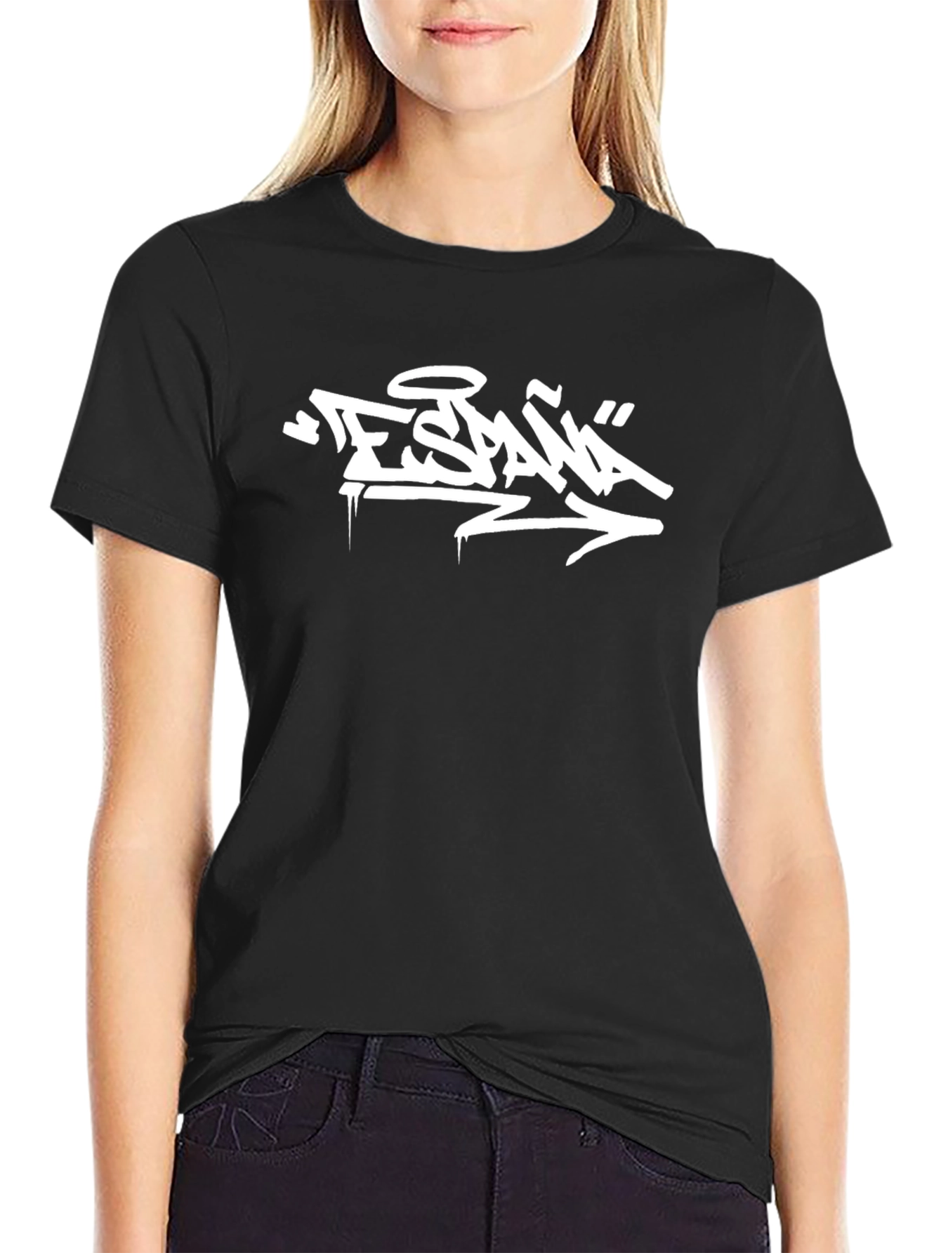 España Graphic Tee - Black Urban Streetwear