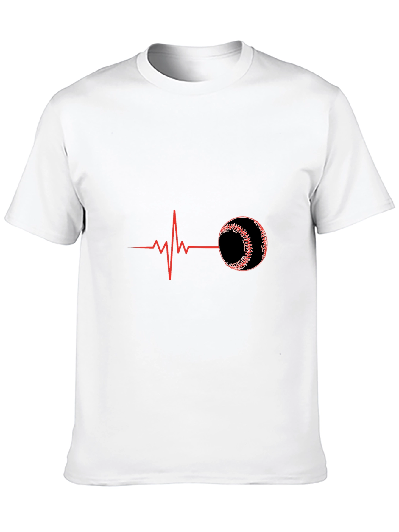 Baseball Heartbeat Graphic Tee
