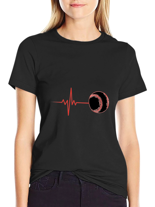 Baseball Heartbeat Graphic Tee
