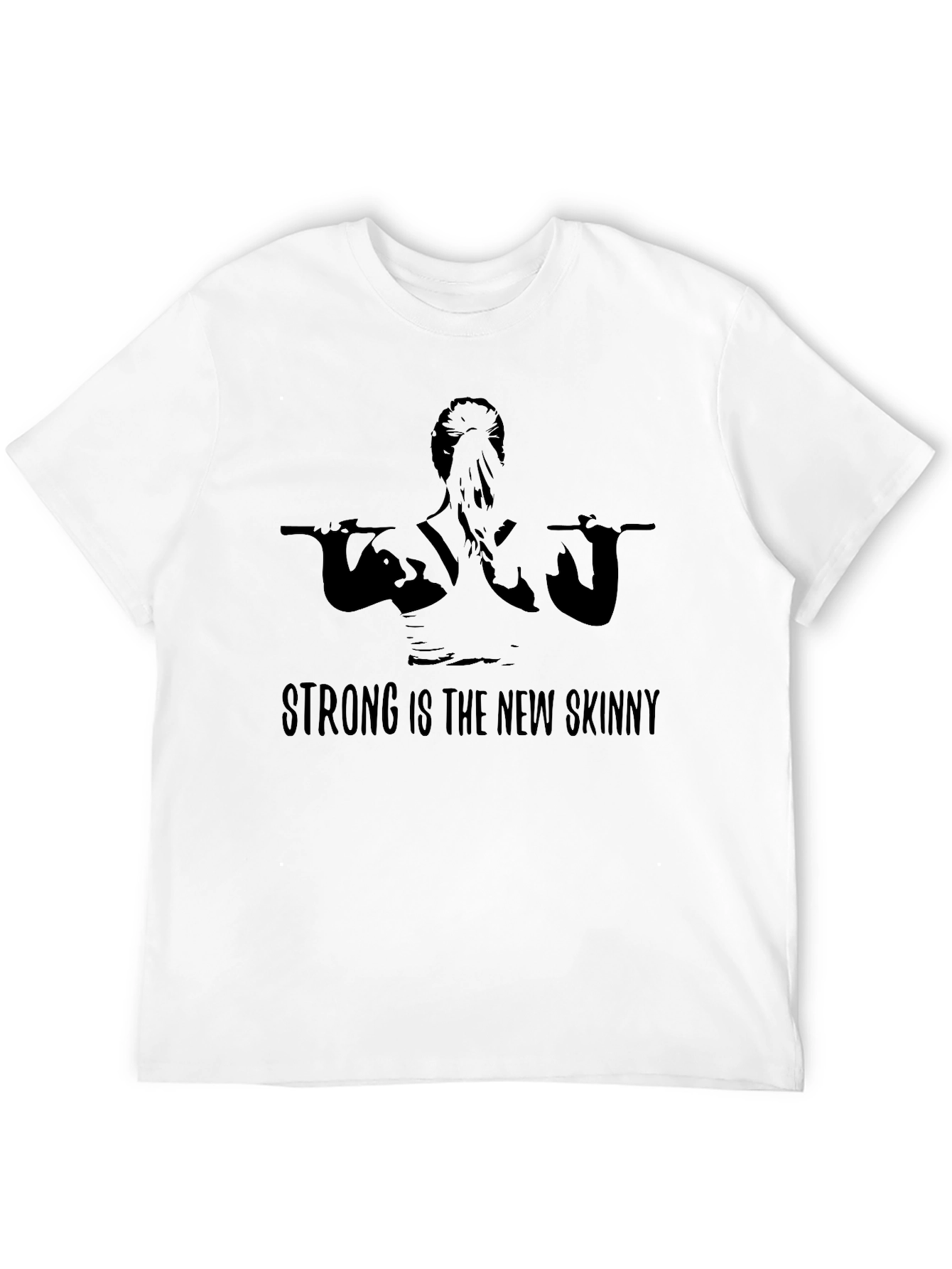 Strong Is The New Skinny Graphic Tee - Black