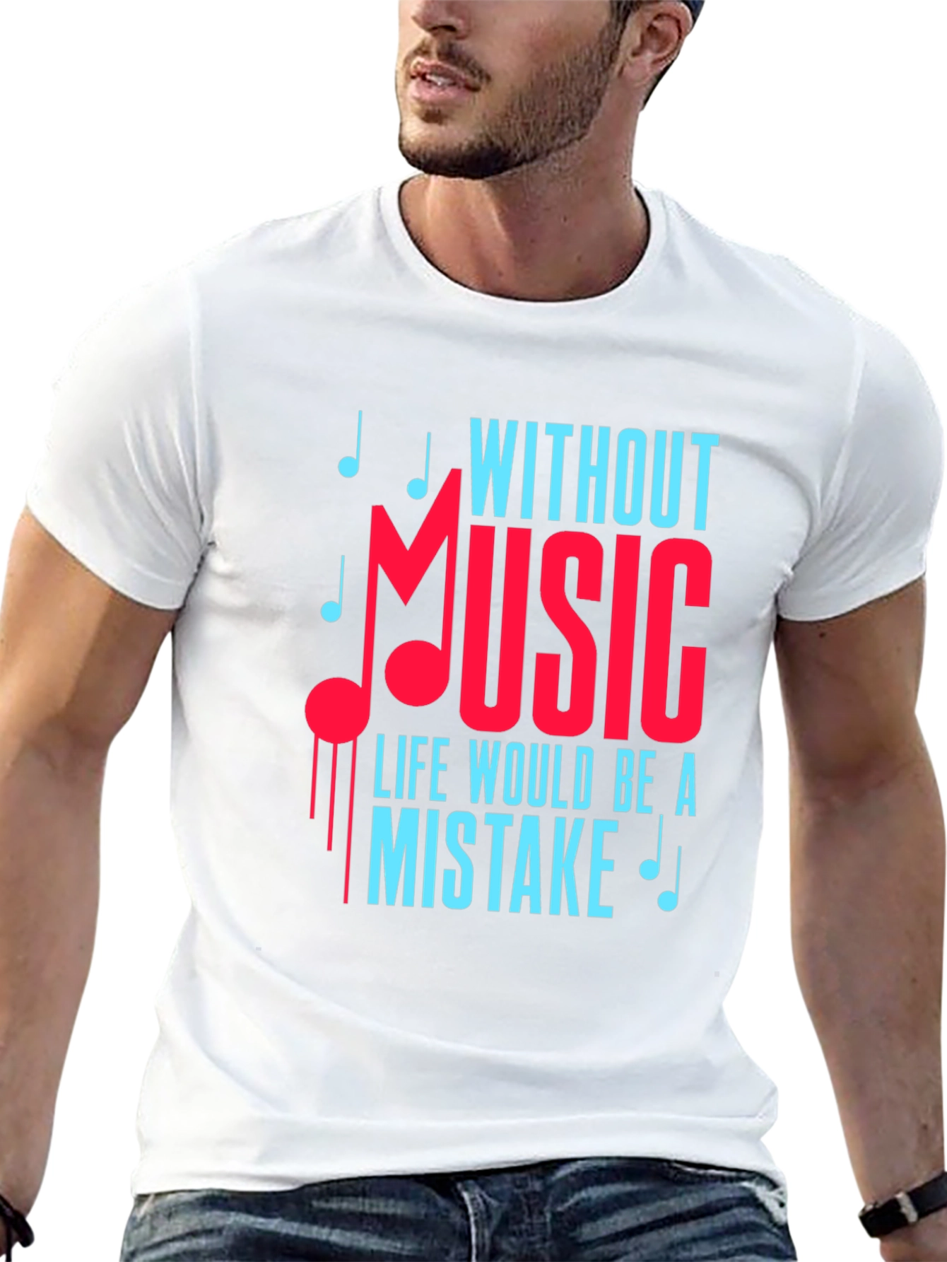 Music Lover T-Shirt: Life Without Music is a Mistake