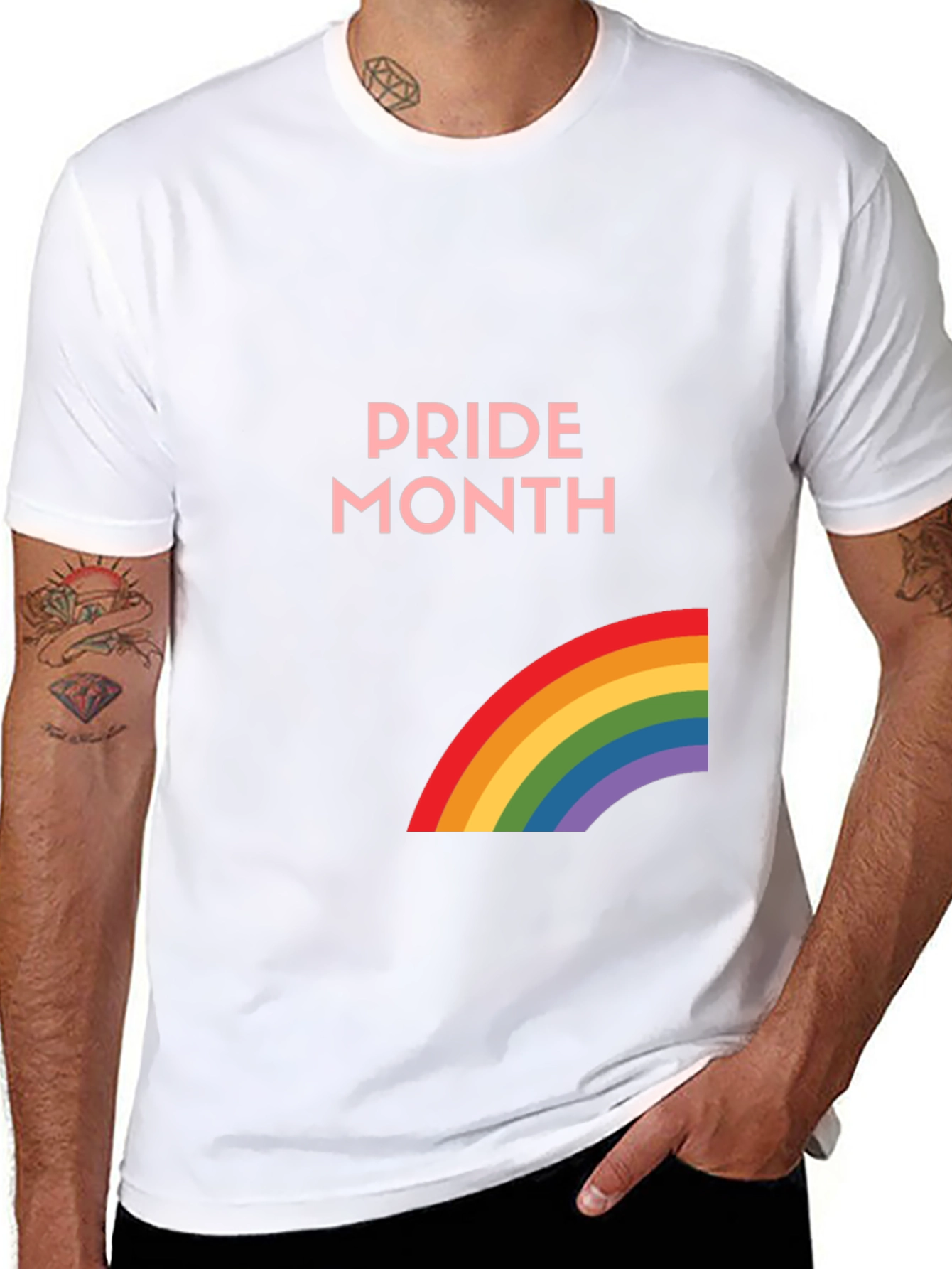 Pride Month Rainbow Graphic Tee