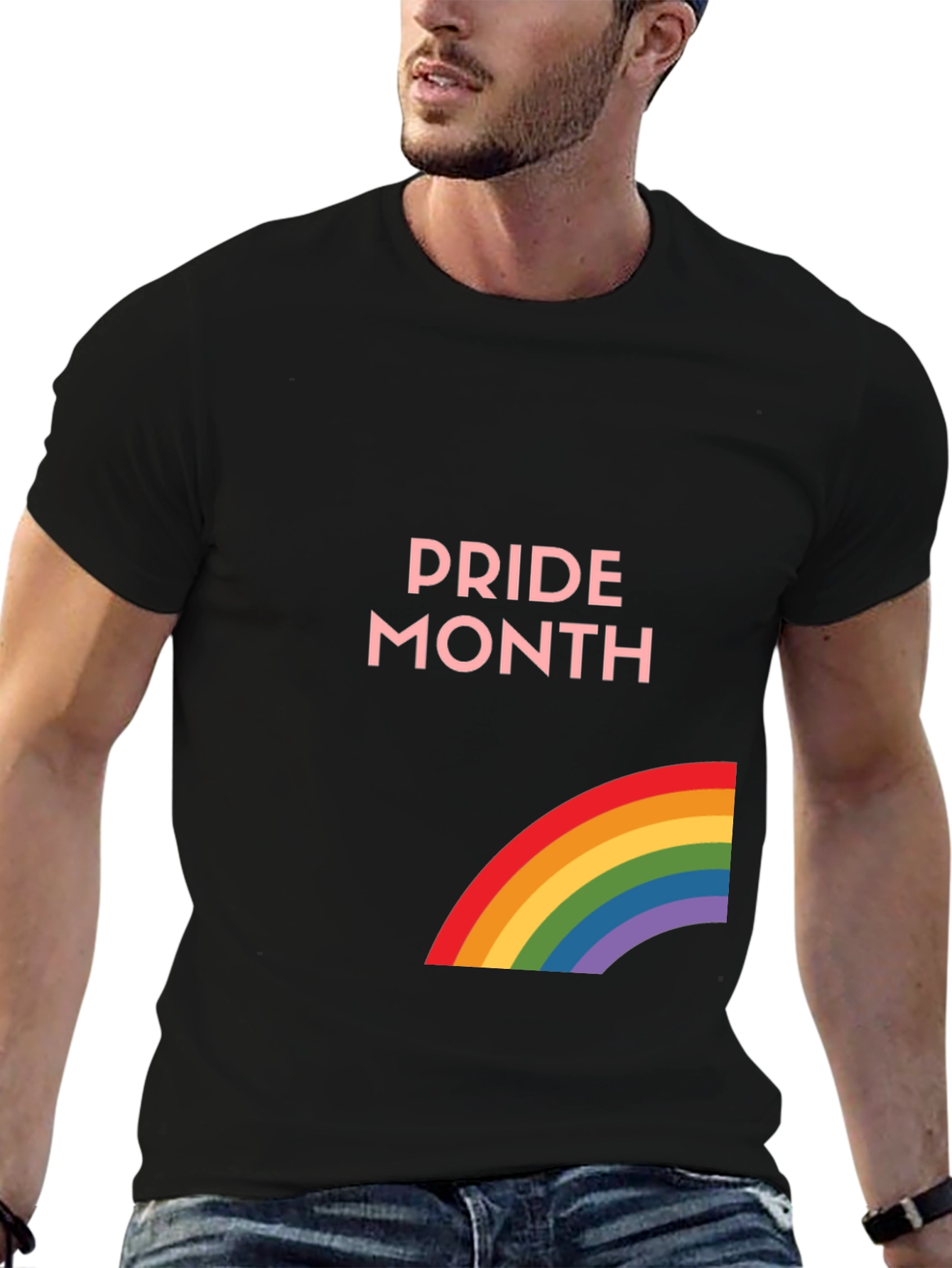 Pride Month Rainbow Graphic Tee