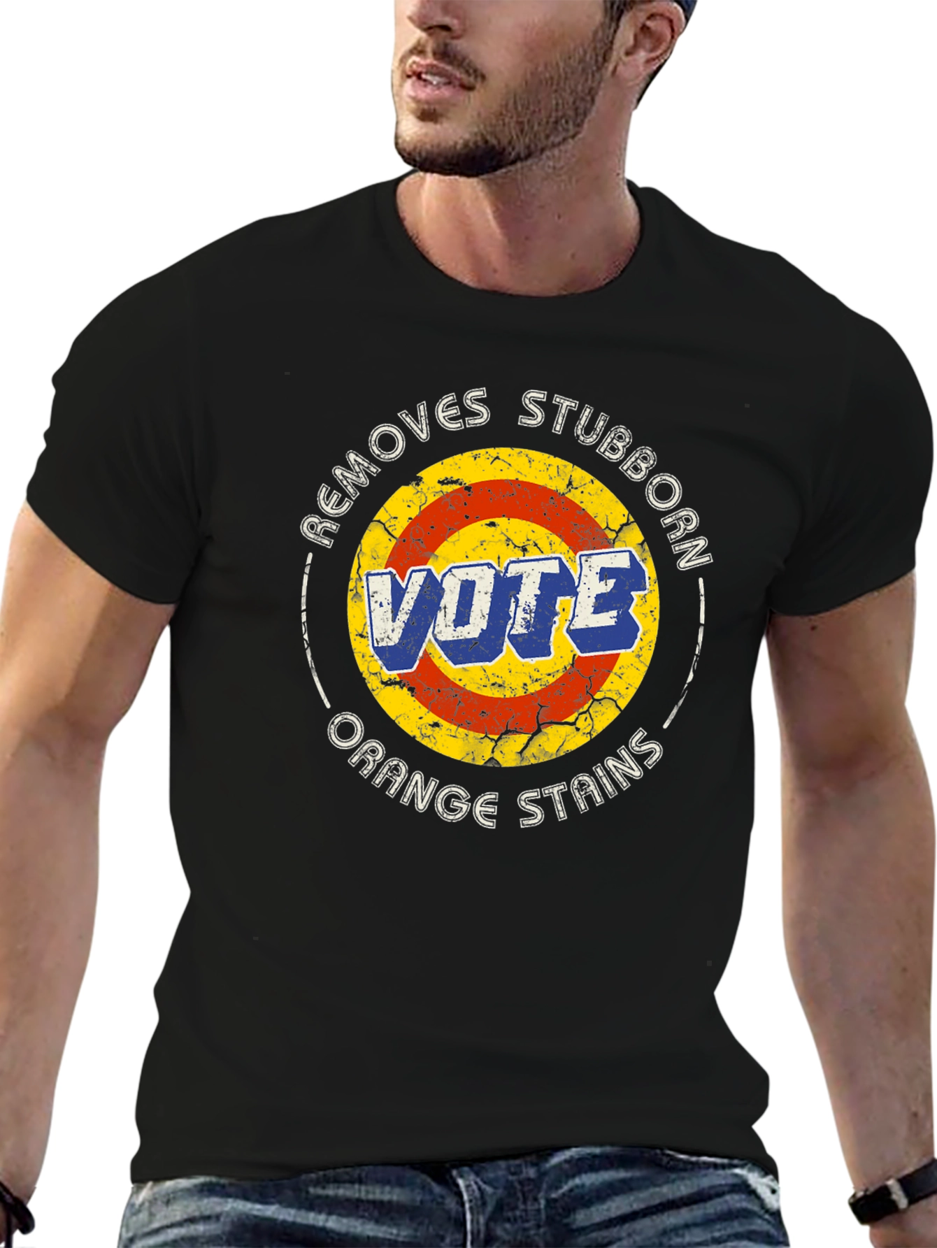 Vote Removes Stubborn Orange Stains Graphic T-Shirt