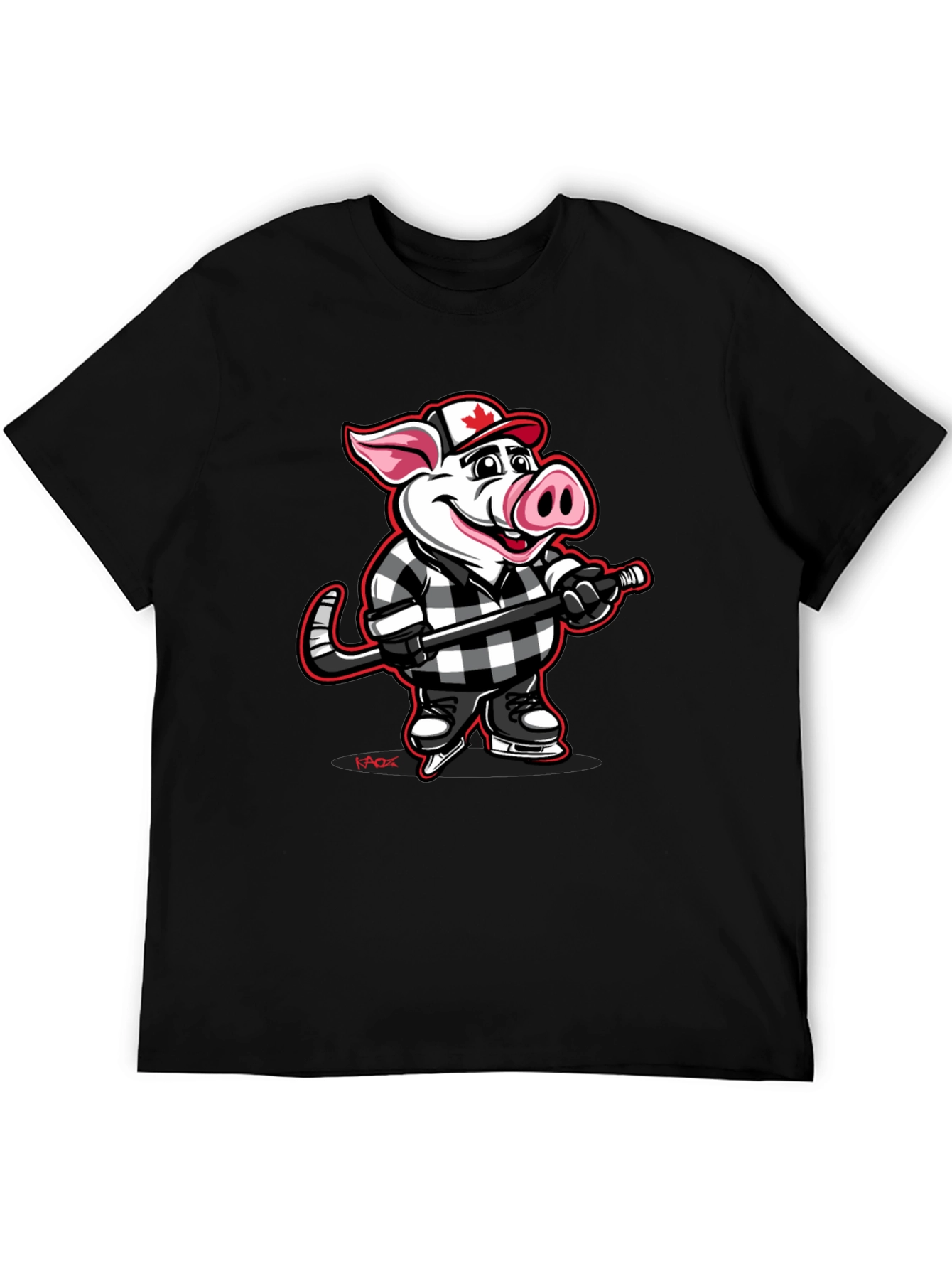 Hockey Pig T-Shirt - Canadian Pride