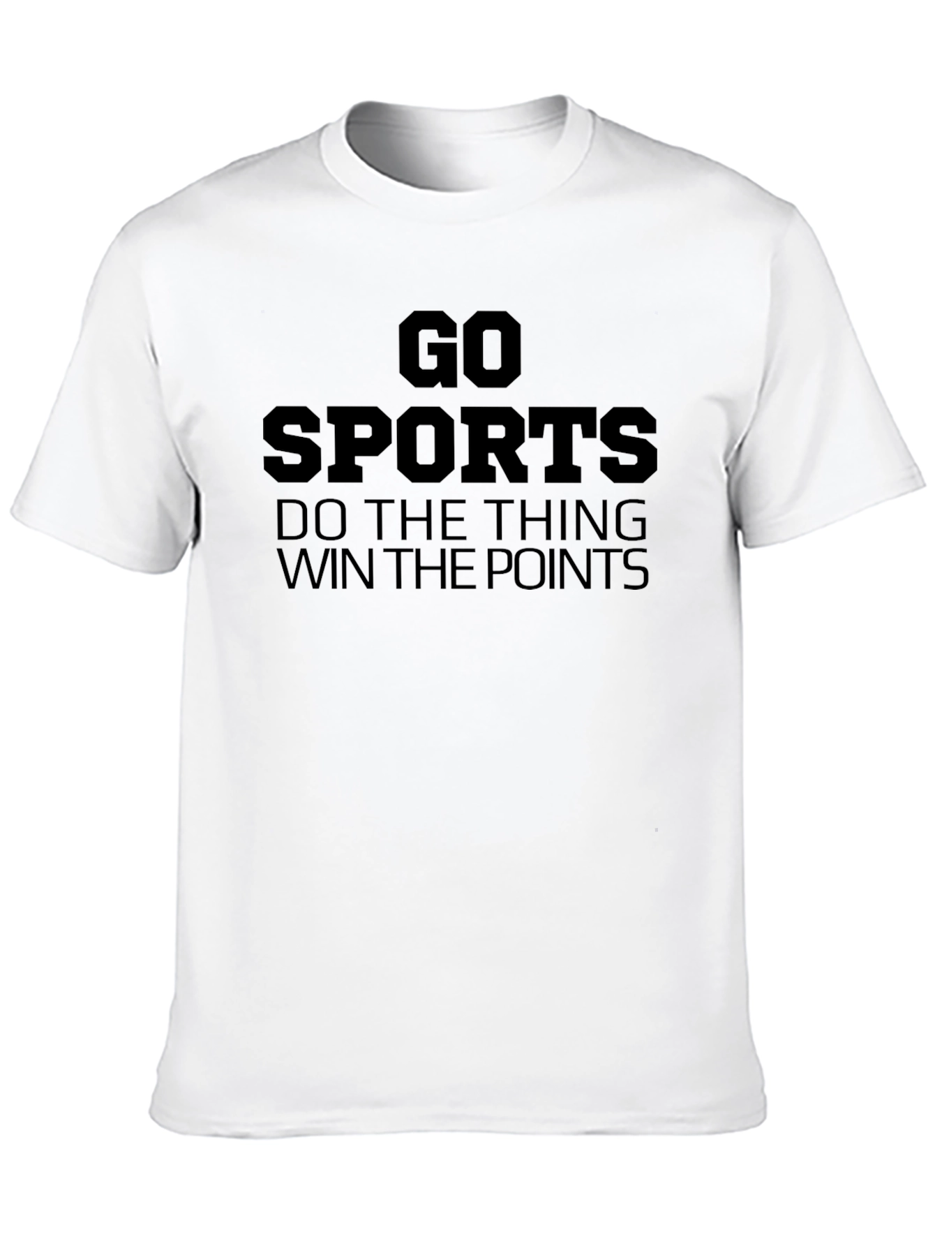 Go Sports! Black Graphic Slogan Tee