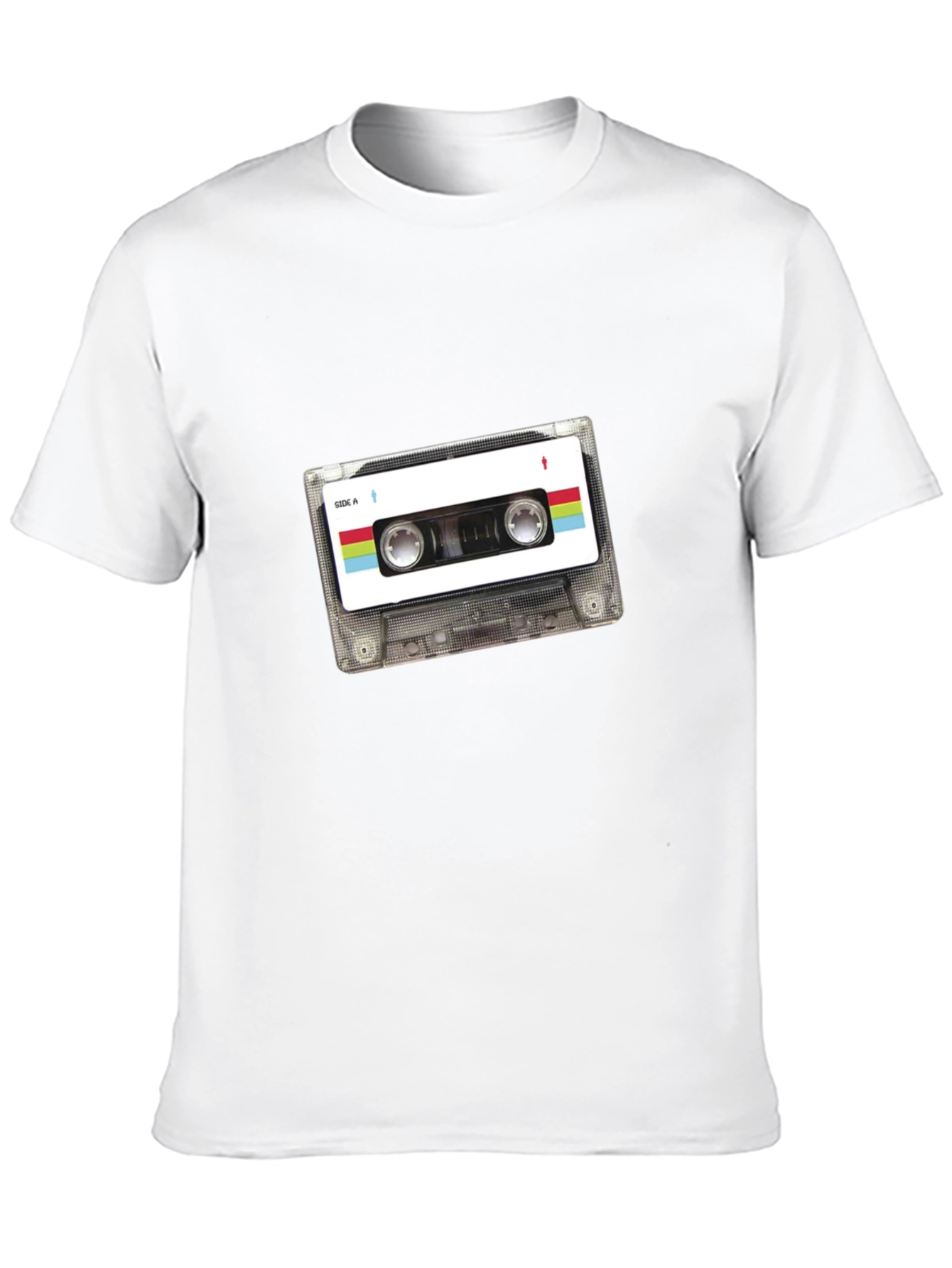 Retro Cassette Tape Graphic Tee - Black