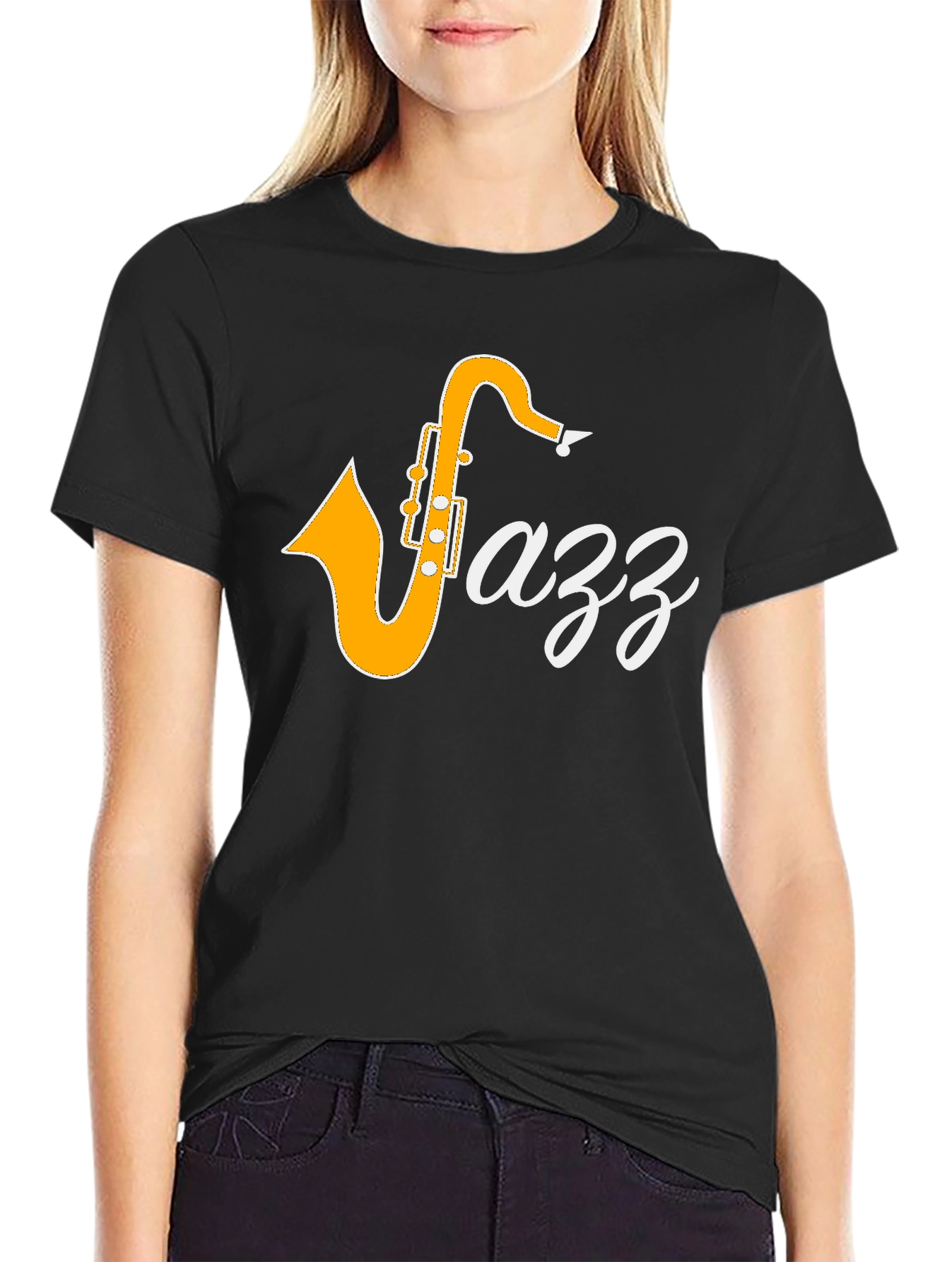 Jazz Saxophone Graphic T-Shirt - Stylish Music Tee