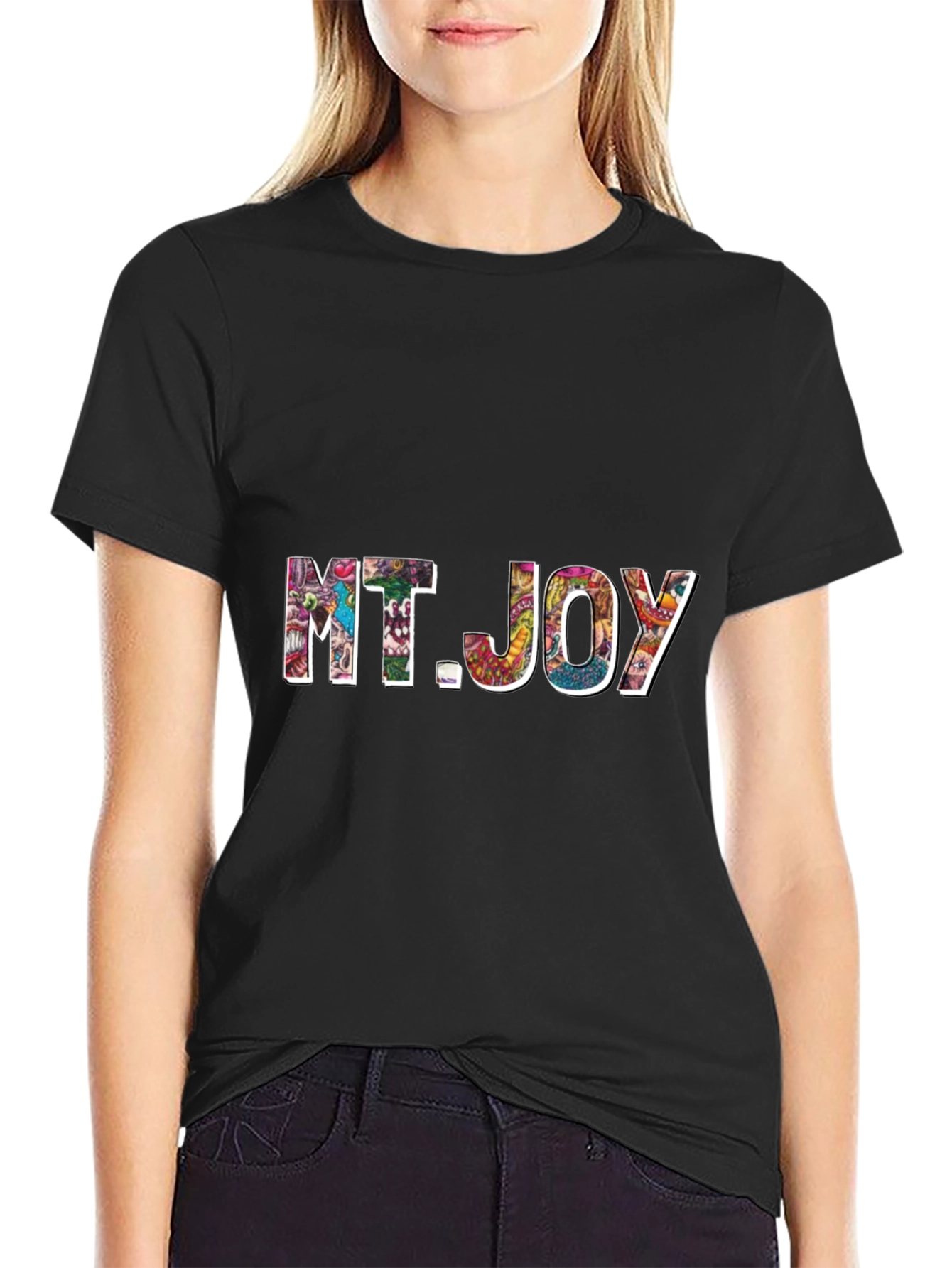 MT. JOY Graphic T-Shirt - Casual Black Tee