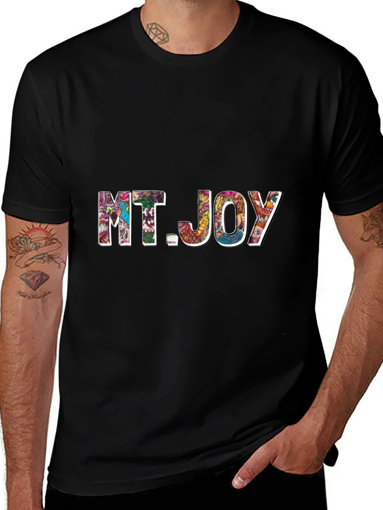 MT. JOY Graphic T-Shirt - Casual Black Tee