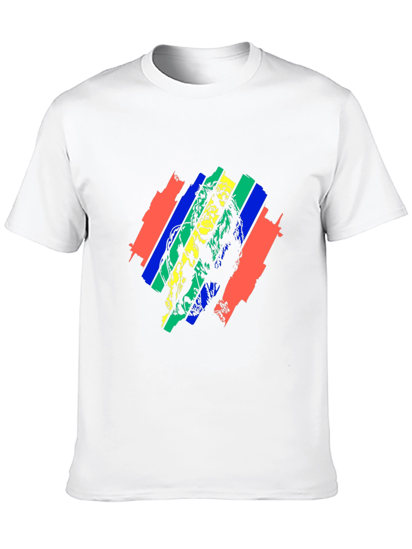 Rasta Lion Graphic Tee - Black