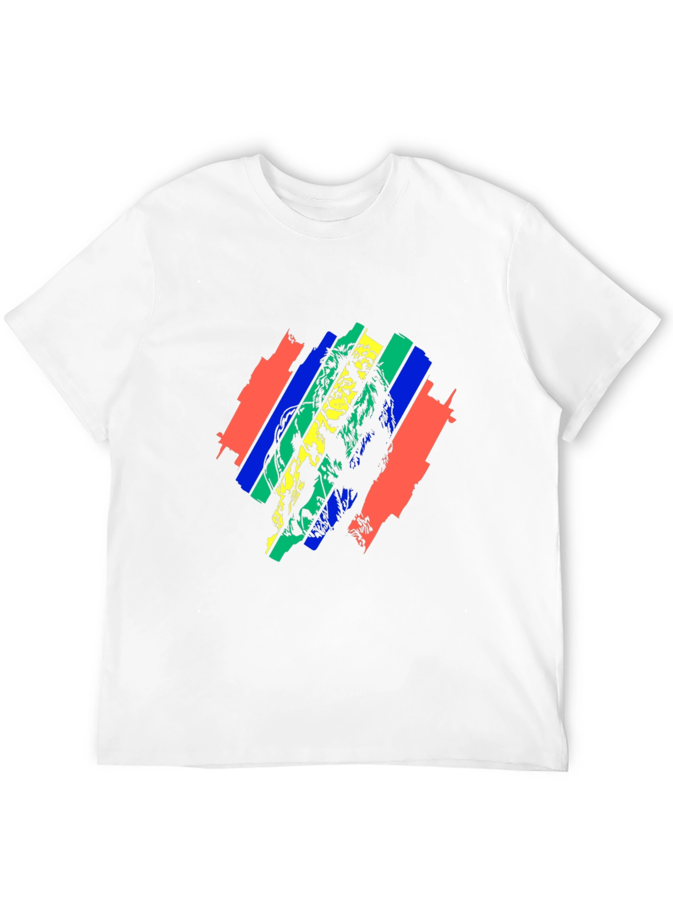 Rasta Lion Graphic Tee - Black