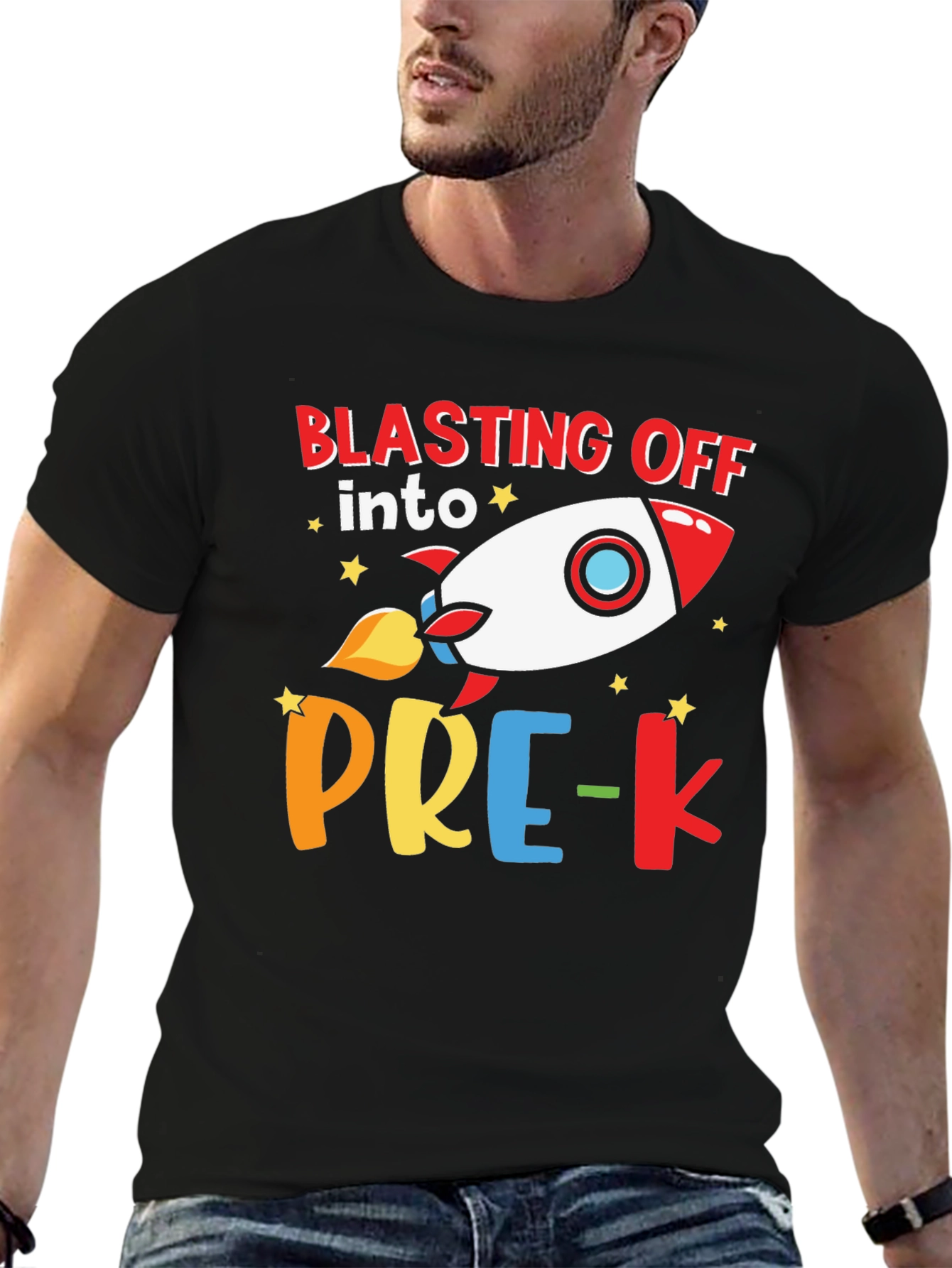Blasting Off into Pre-K Rocket T-Shirt