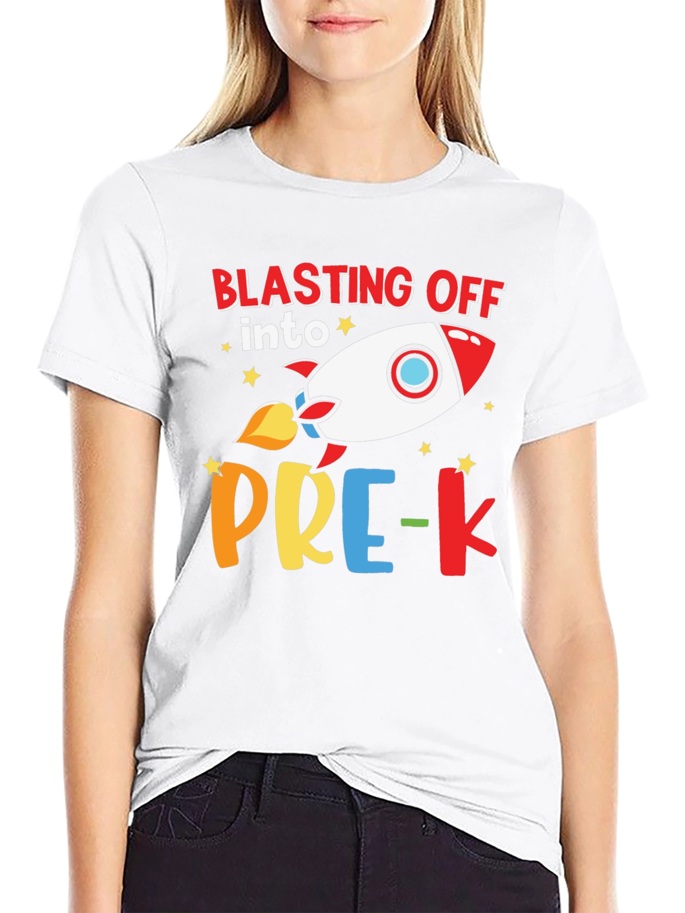 Blasting Off into Pre-K Rocket T-Shirt