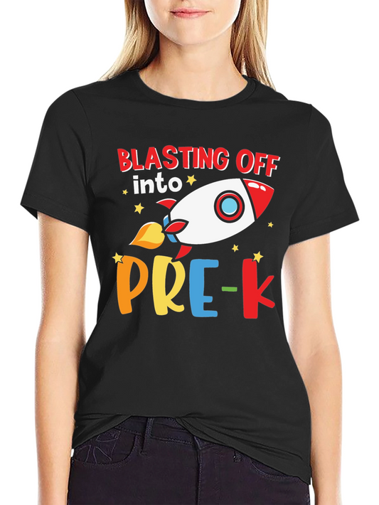 Blasting Off into Pre-K Rocket T-Shirt