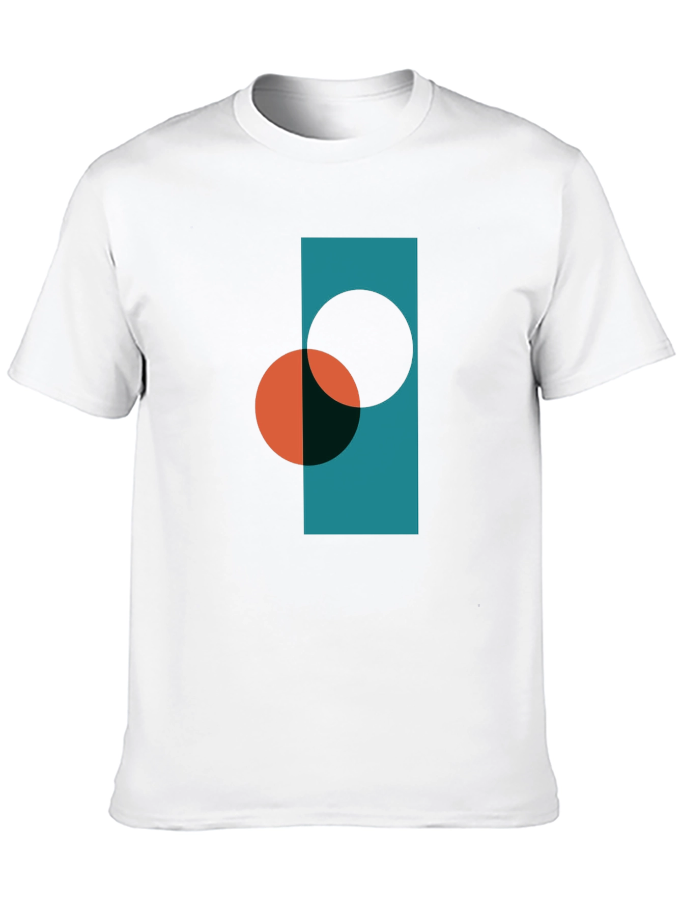 Geometric Graphic Tee - Modern Art Shirt