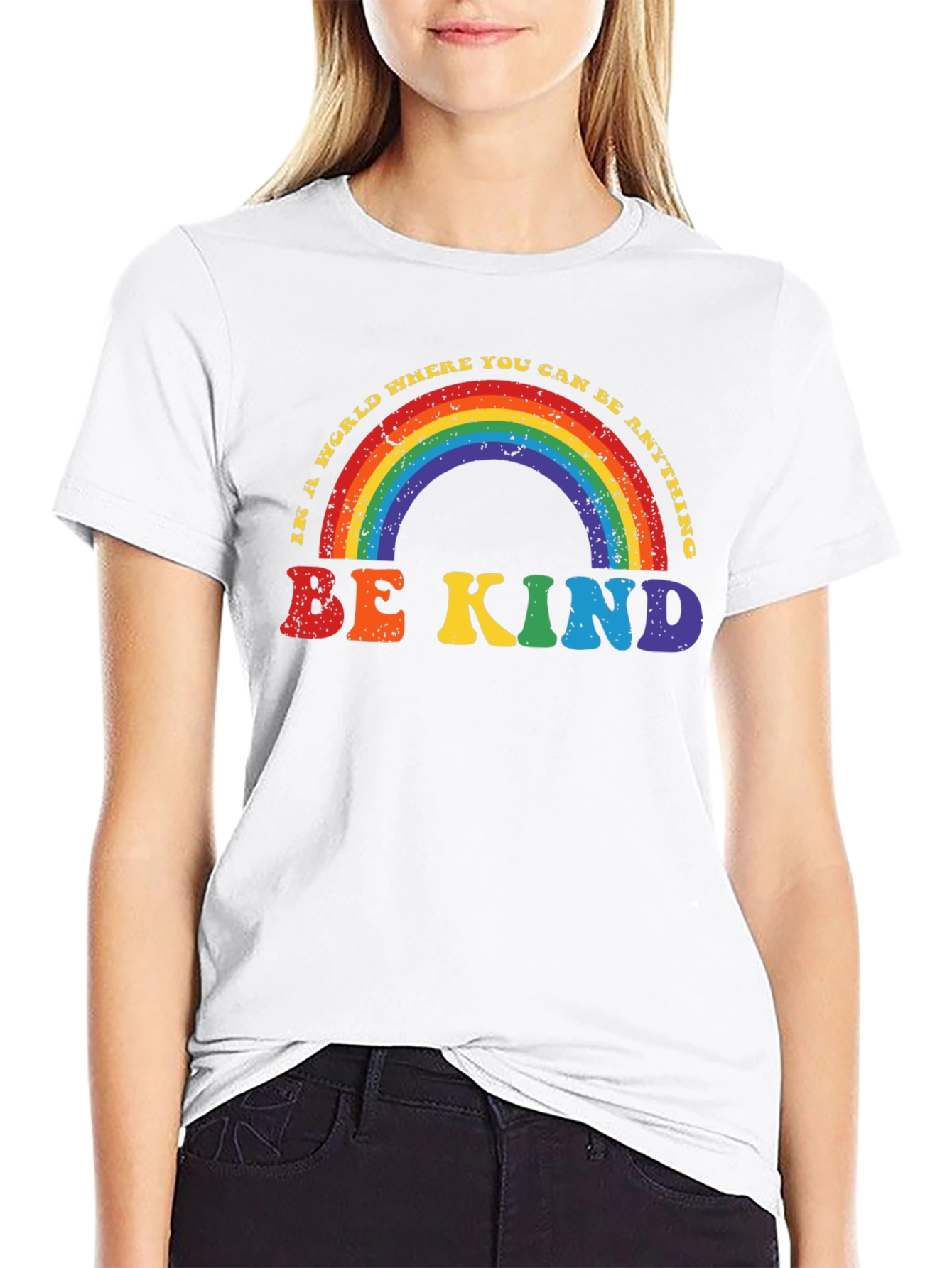 Be Kind Rainbow Graphic Tee