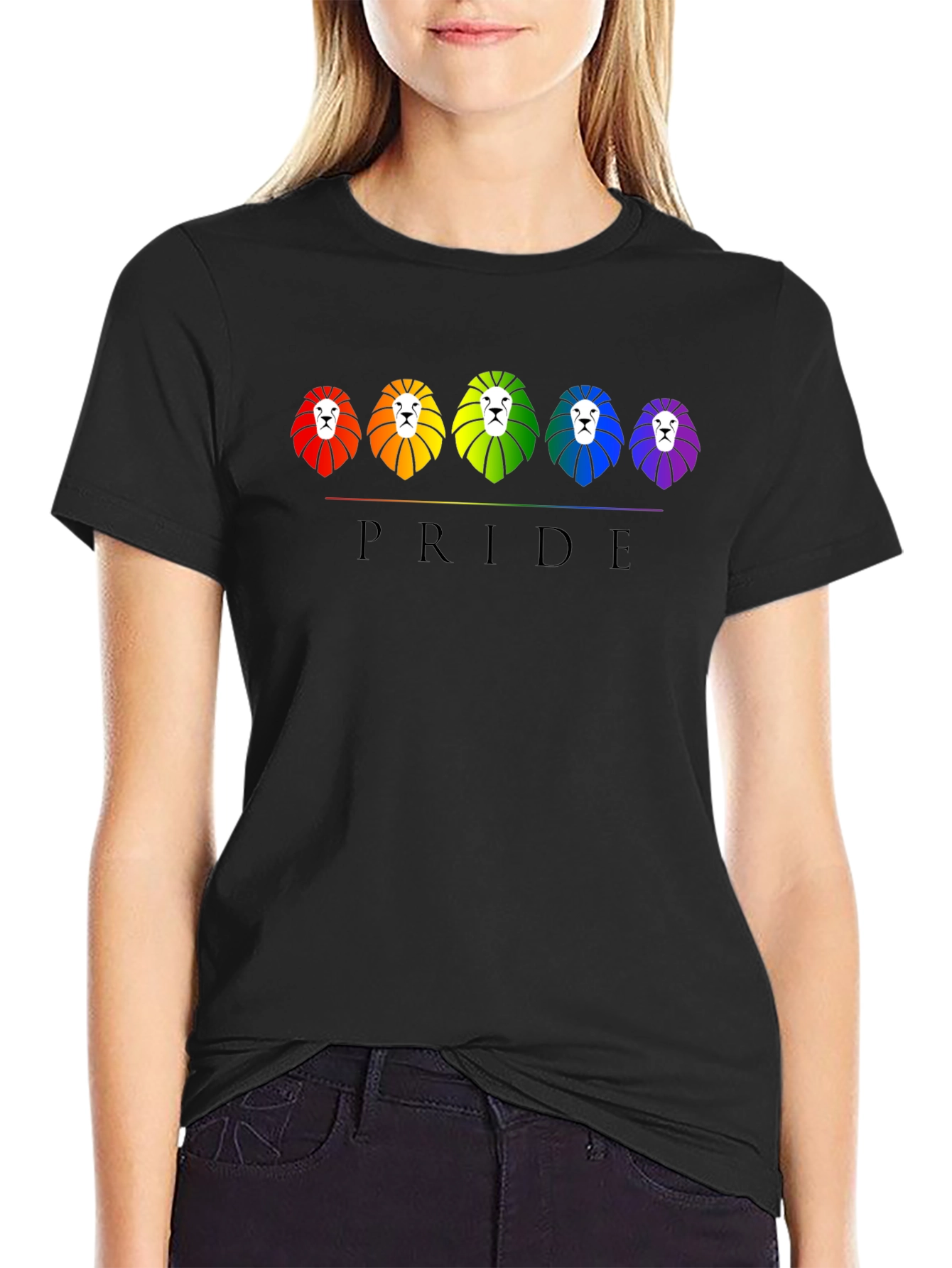 Pride Lion T-Shirt - Rainbow LGBTQ+ Tee