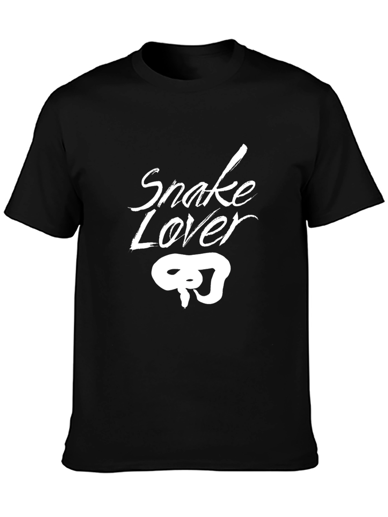 Snake Lover Graphic Tee - Black