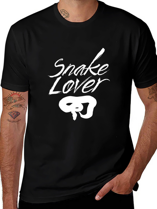 Snake Lover Graphic Tee - Black