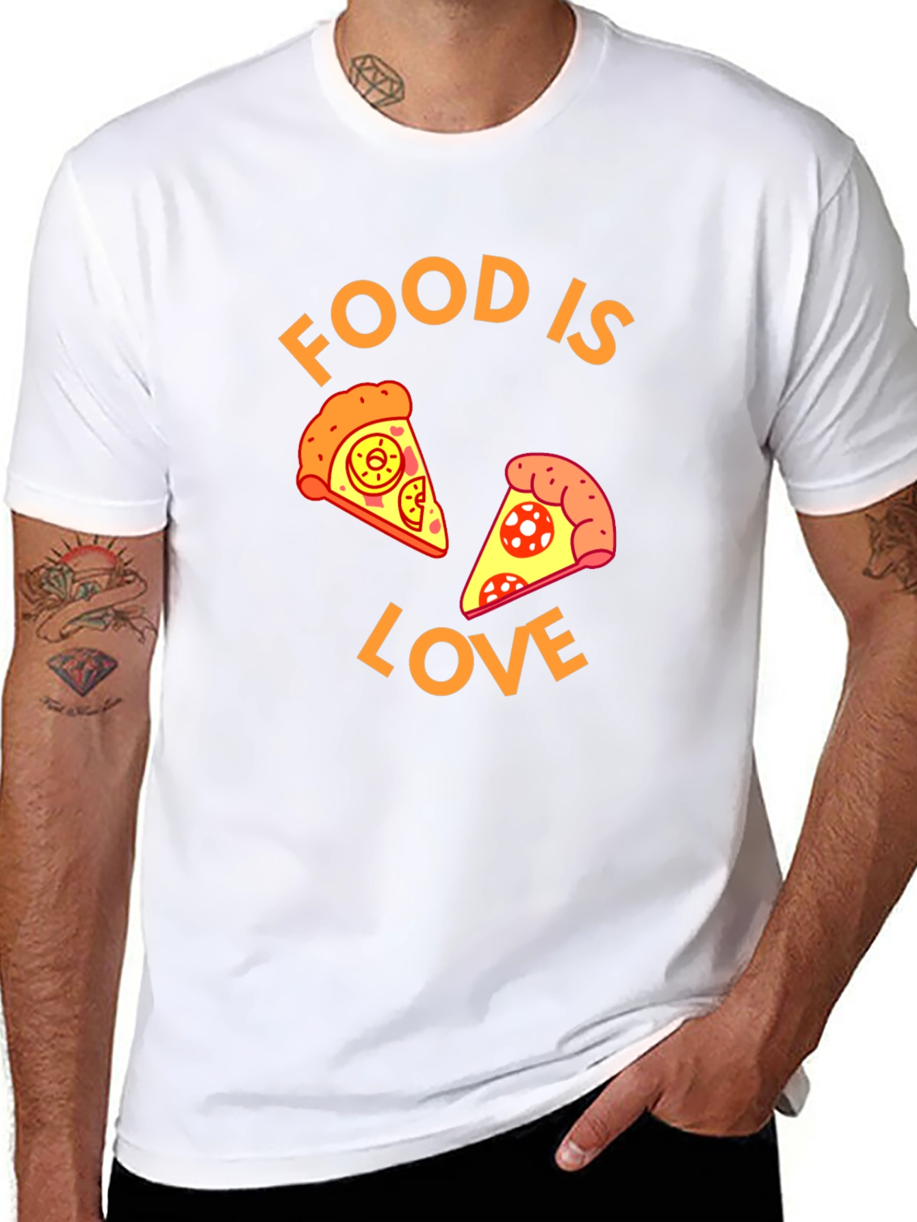 Food is Love Pizza Graphic Tee