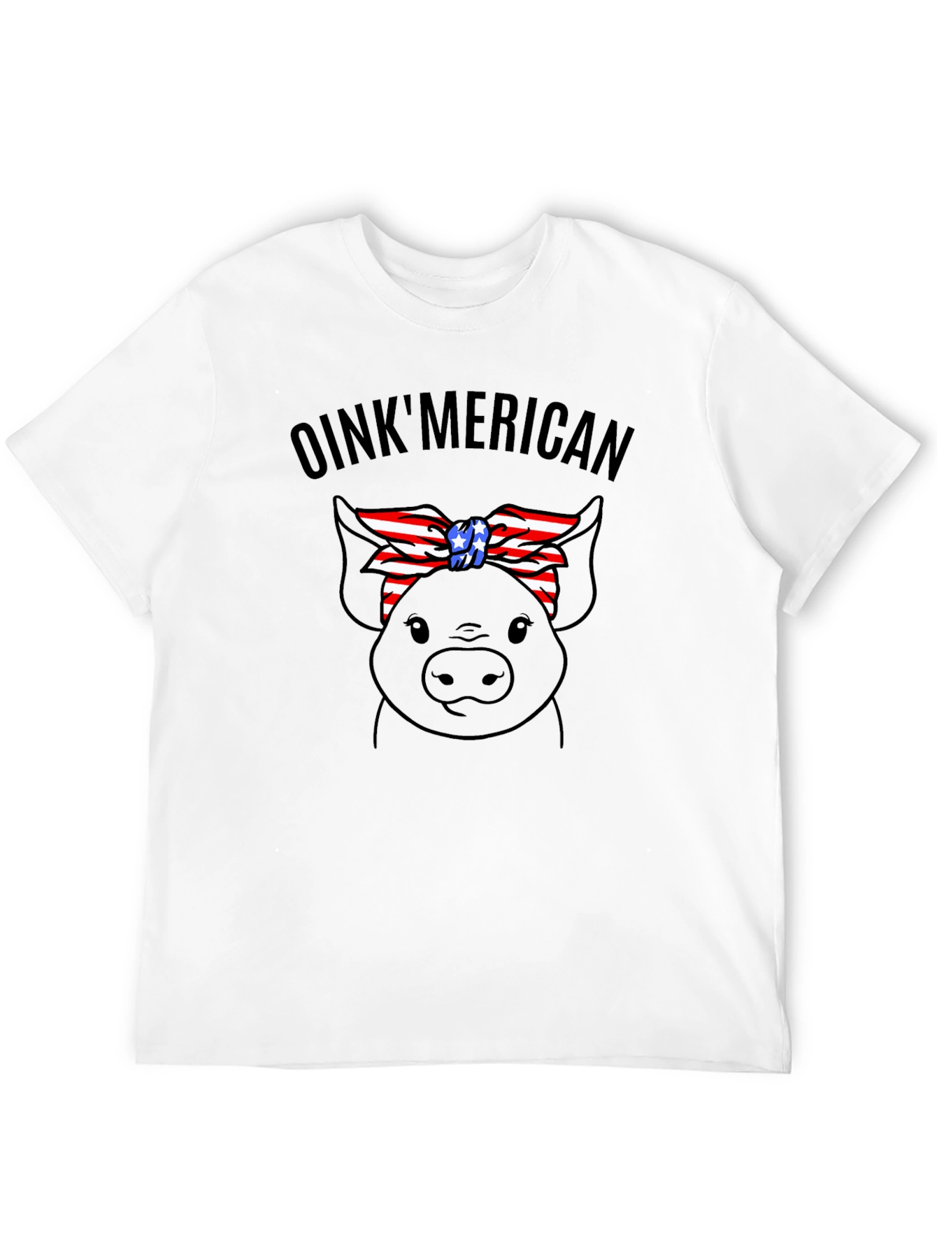 Oinkmerican Pig Graphic T-Shirt