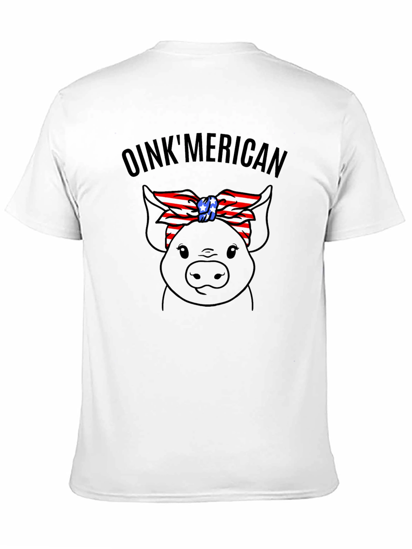 Oinkmerican Pig Graphic T-Shirt