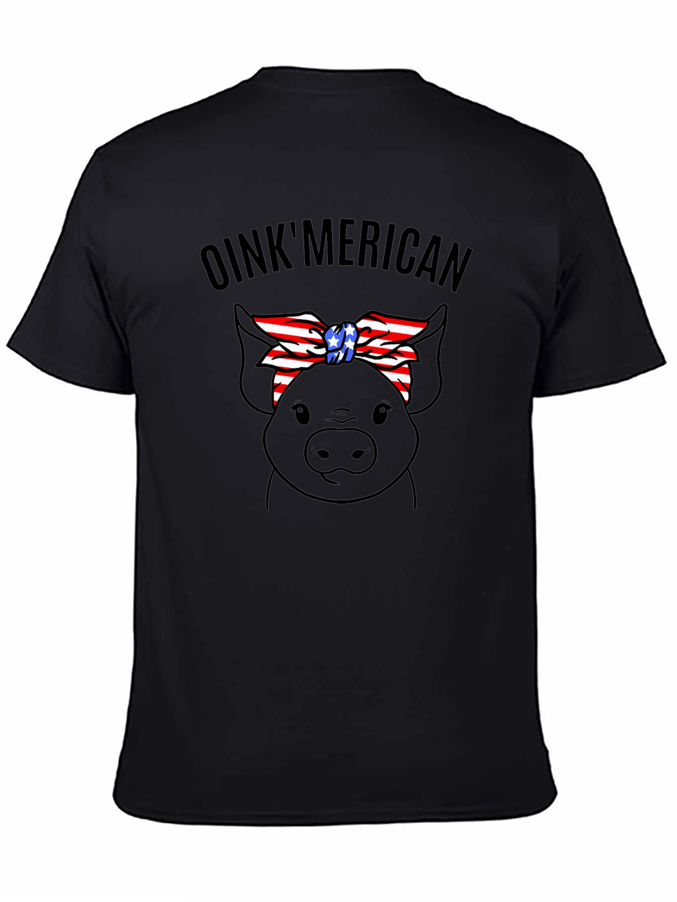 Oinkmerican Pig Graphic T-Shirt