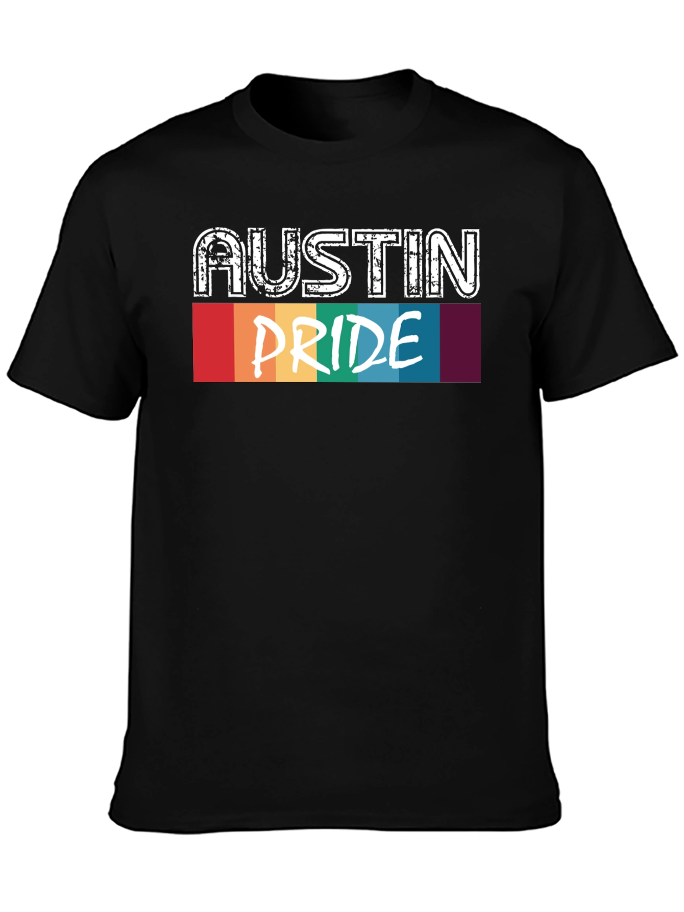 Austin Pride T-Shirt - Black Cotton Blend Tee