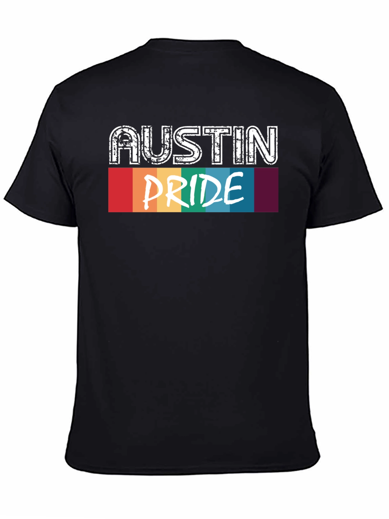 Austin Pride T-Shirt - Black Cotton Blend Tee