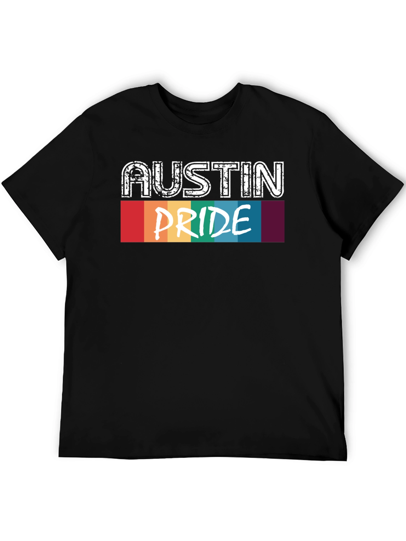 Austin Pride T-Shirt - Black Cotton Blend Tee