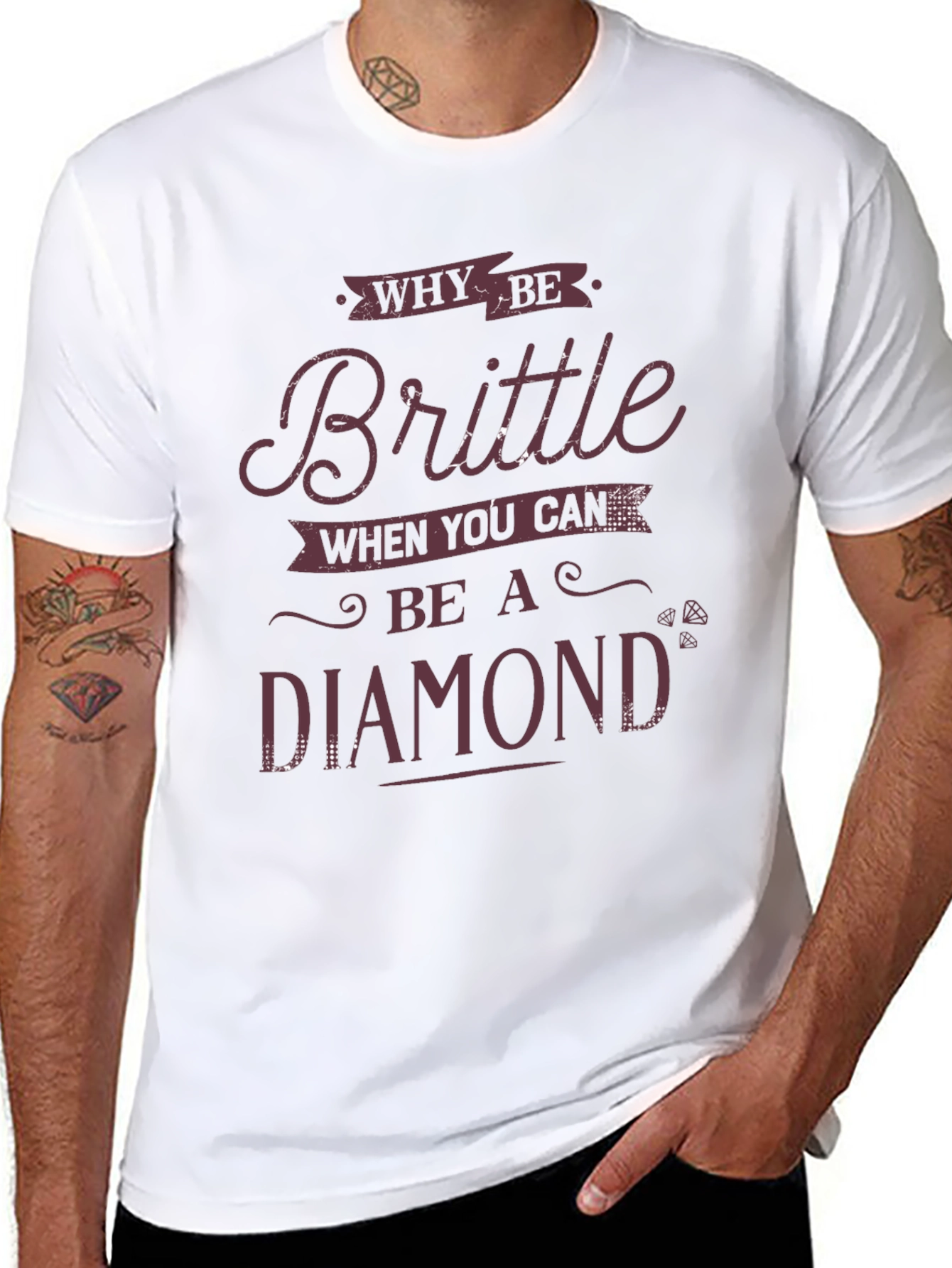 Why Be Brittle? Diamond Graphic Tee