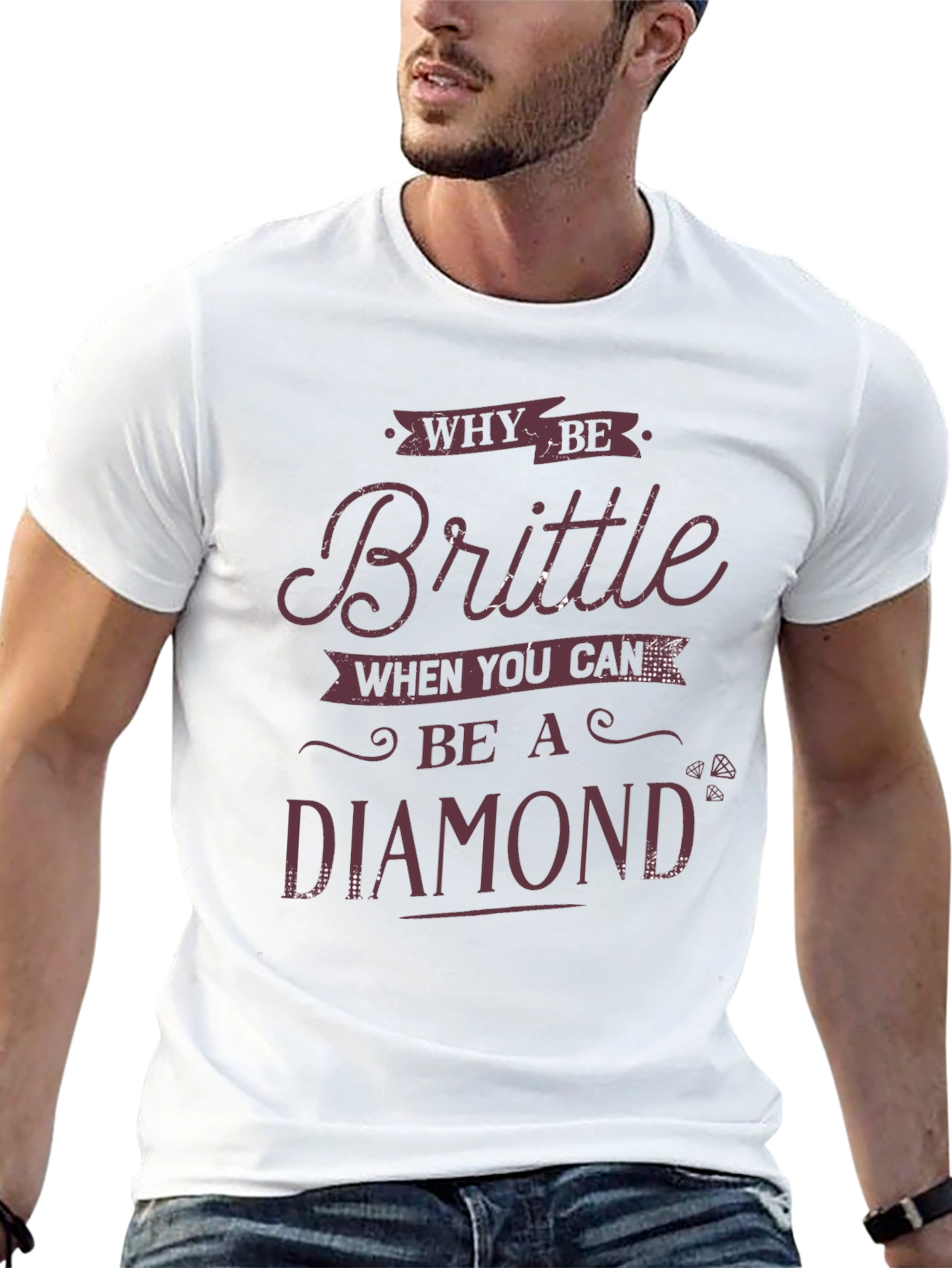 Why Be Brittle? Diamond Graphic Tee