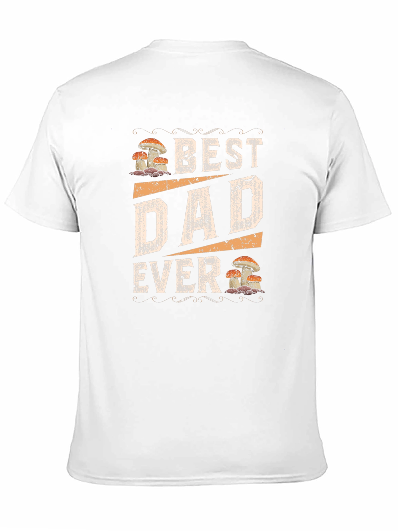 Best Dad Ever Mushroom Graphic T-Shirt