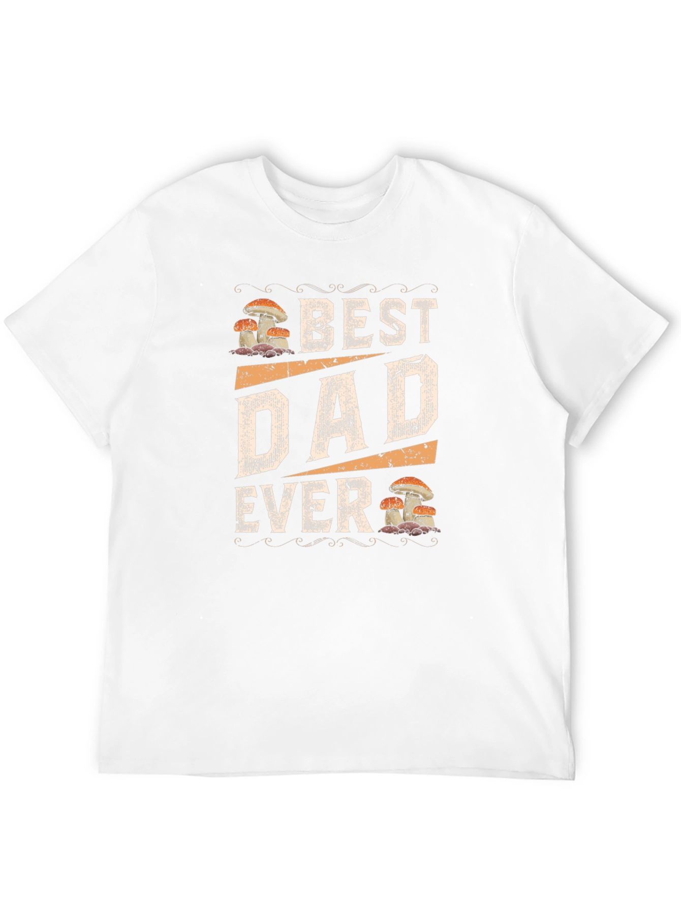 Best Dad Ever Mushroom Graphic T-Shirt