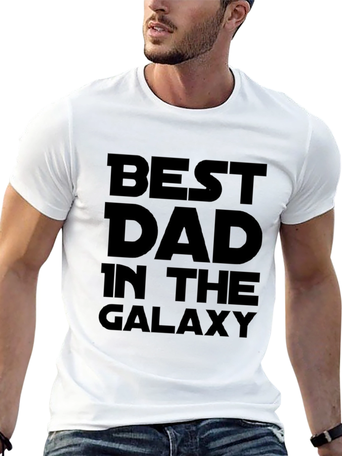 Best Dad in the Galaxy T-Shirt - Black