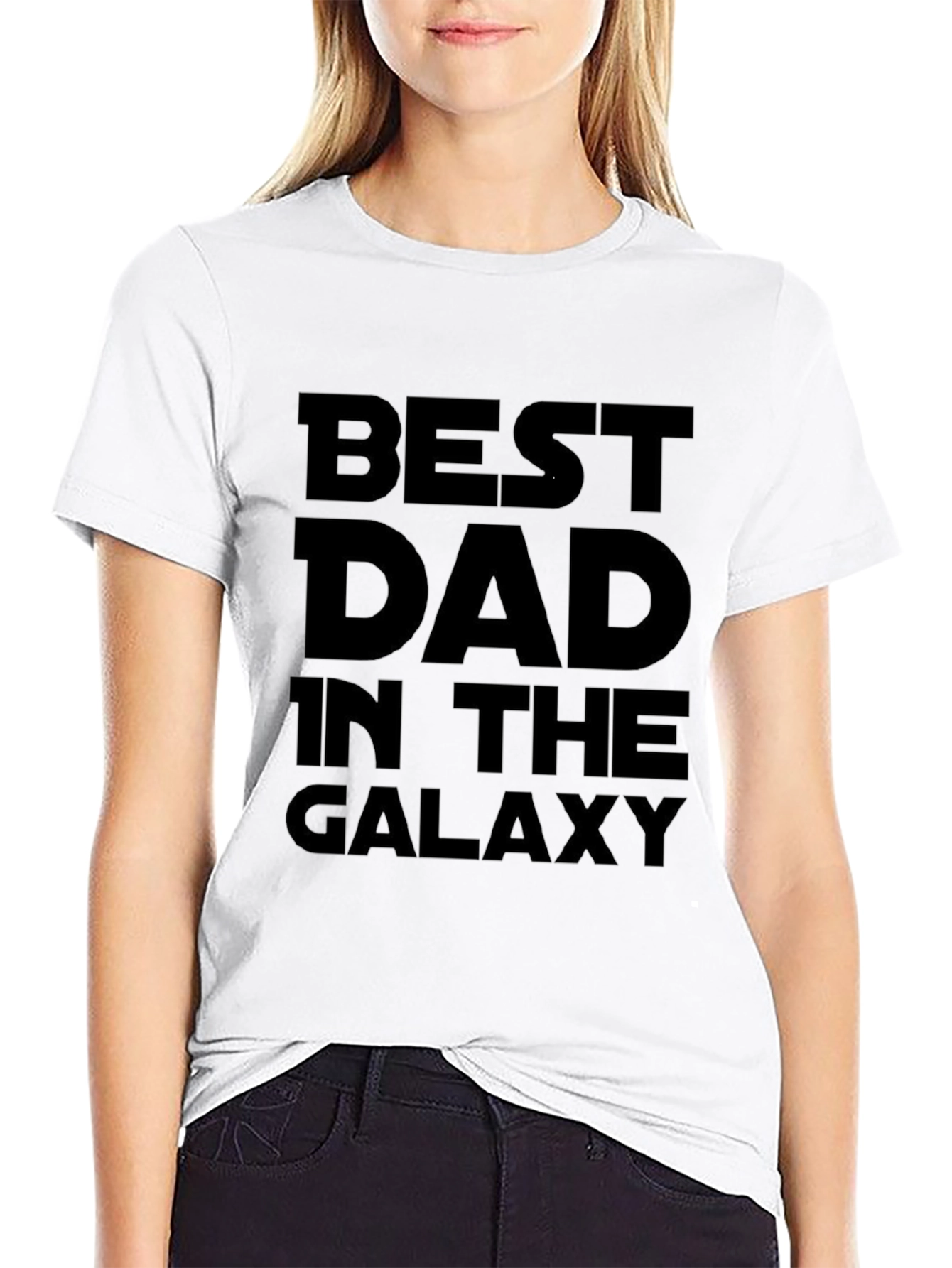 Best Dad in the Galaxy T-Shirt - Black