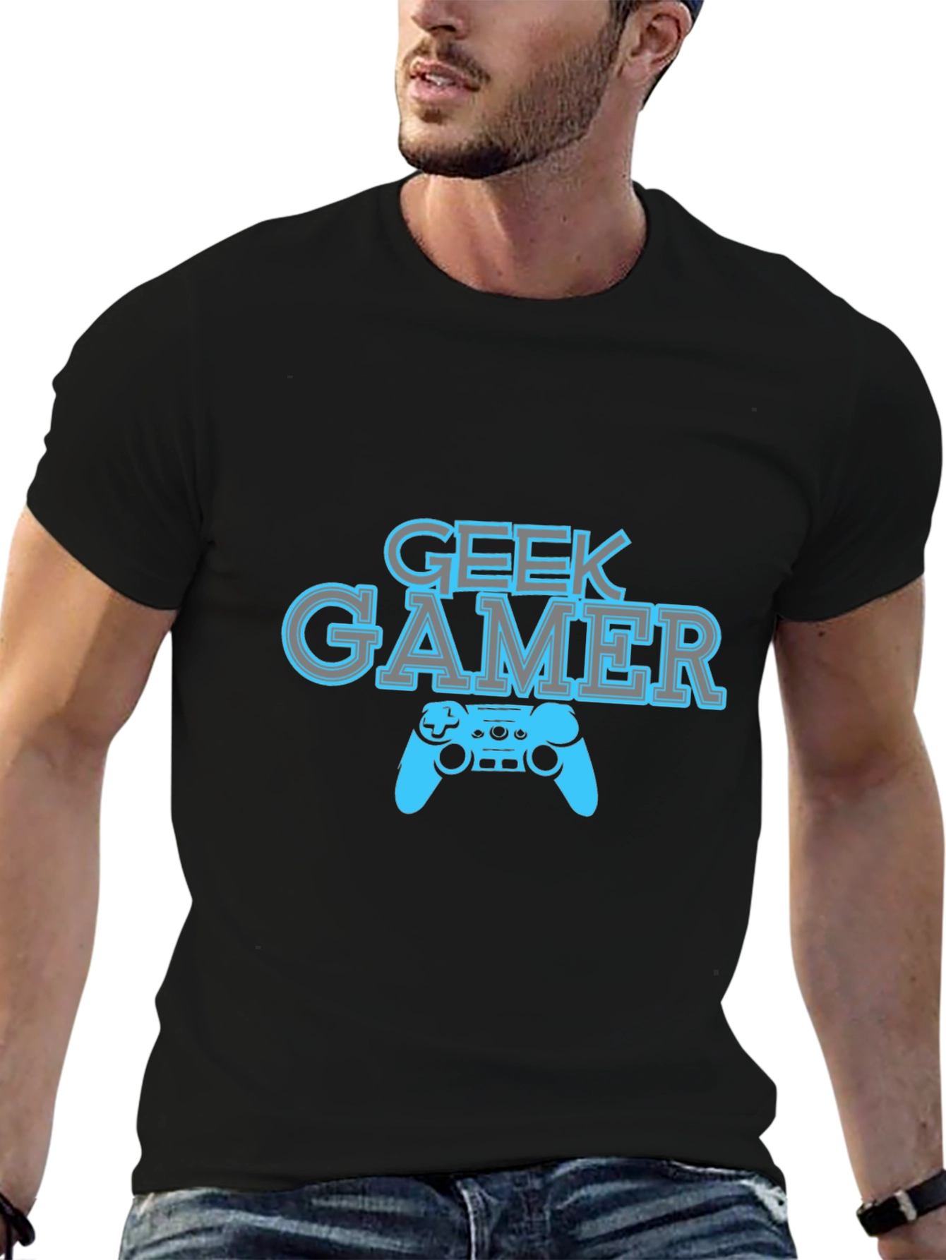 Geek Gamer Black T-Shirt